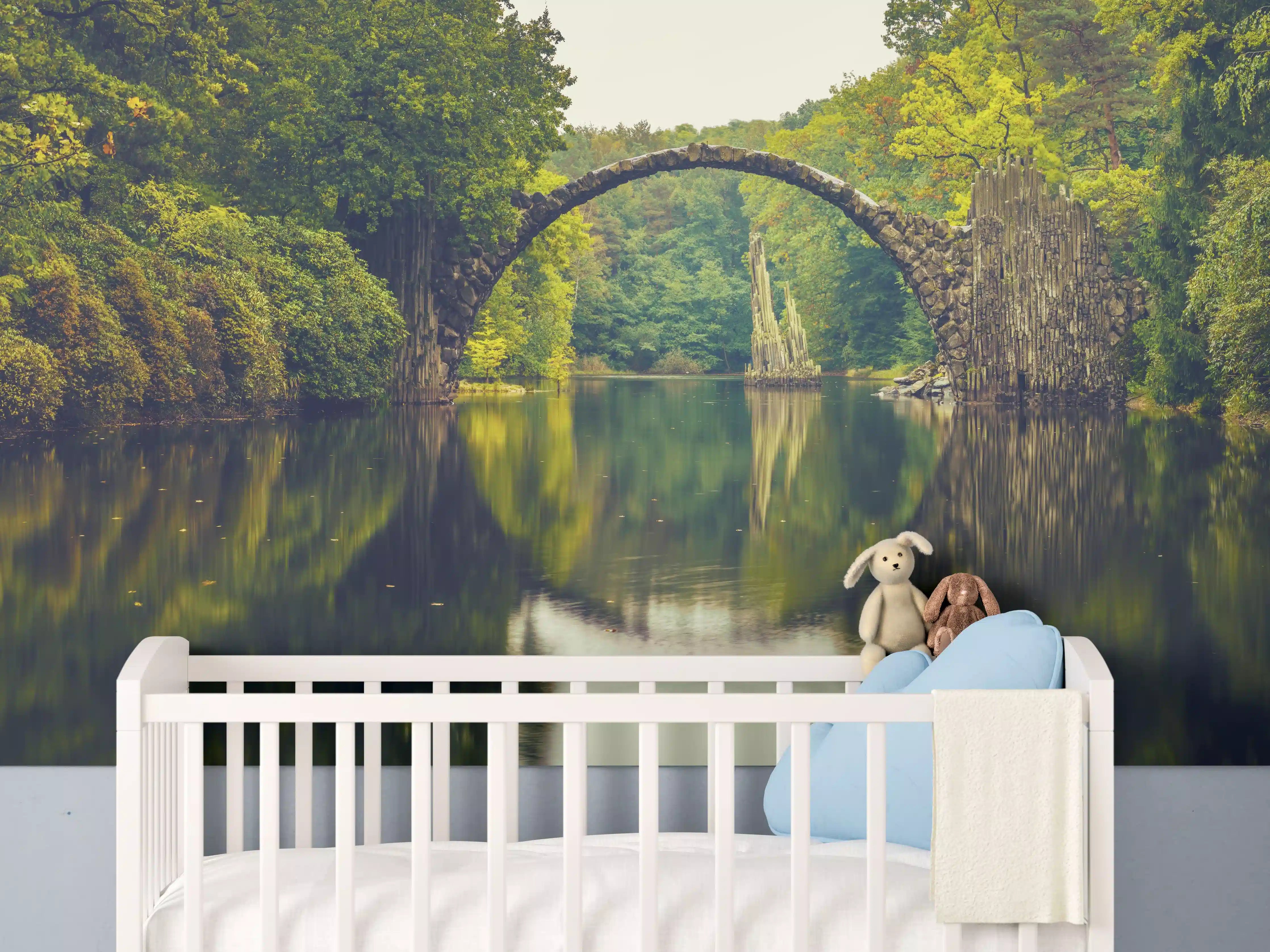 Babyzimmer Wandgestaltung - Rakotz bridge in Kromlau