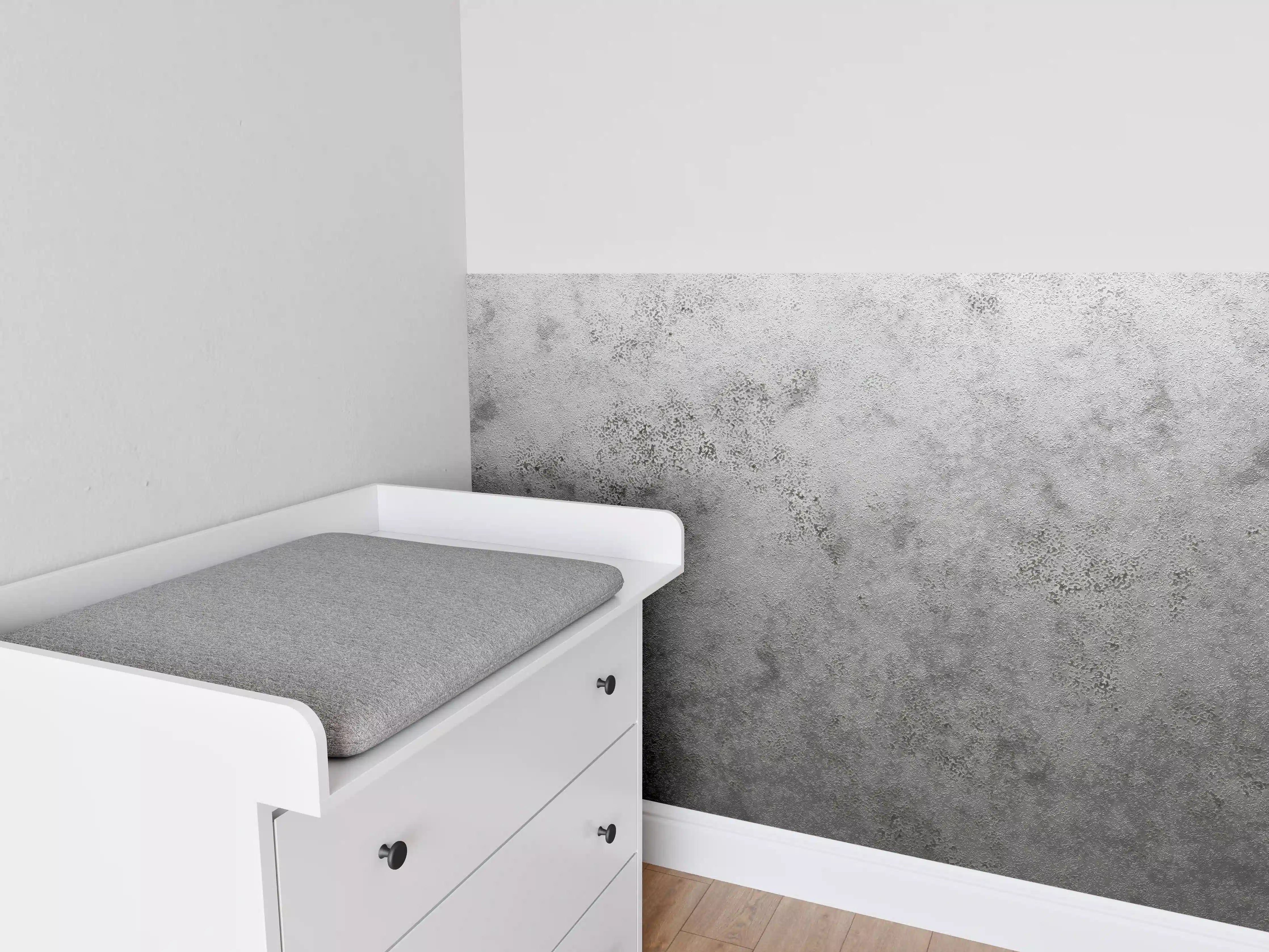 Babyzimmer Wandgestaltung - Raue metallische Oberfläche