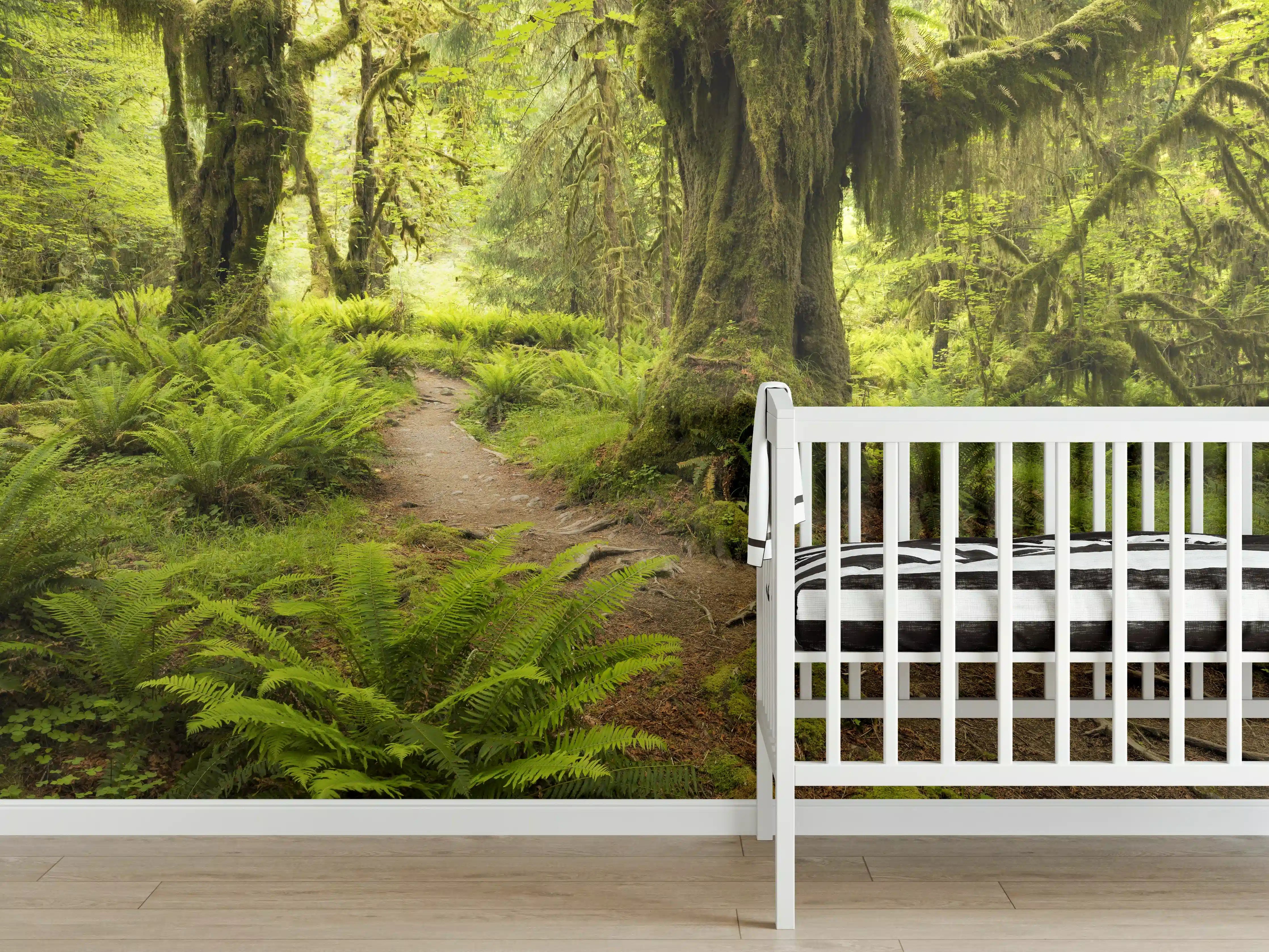 Babyzimmer Wandgestaltung - Regenwald in Amerika