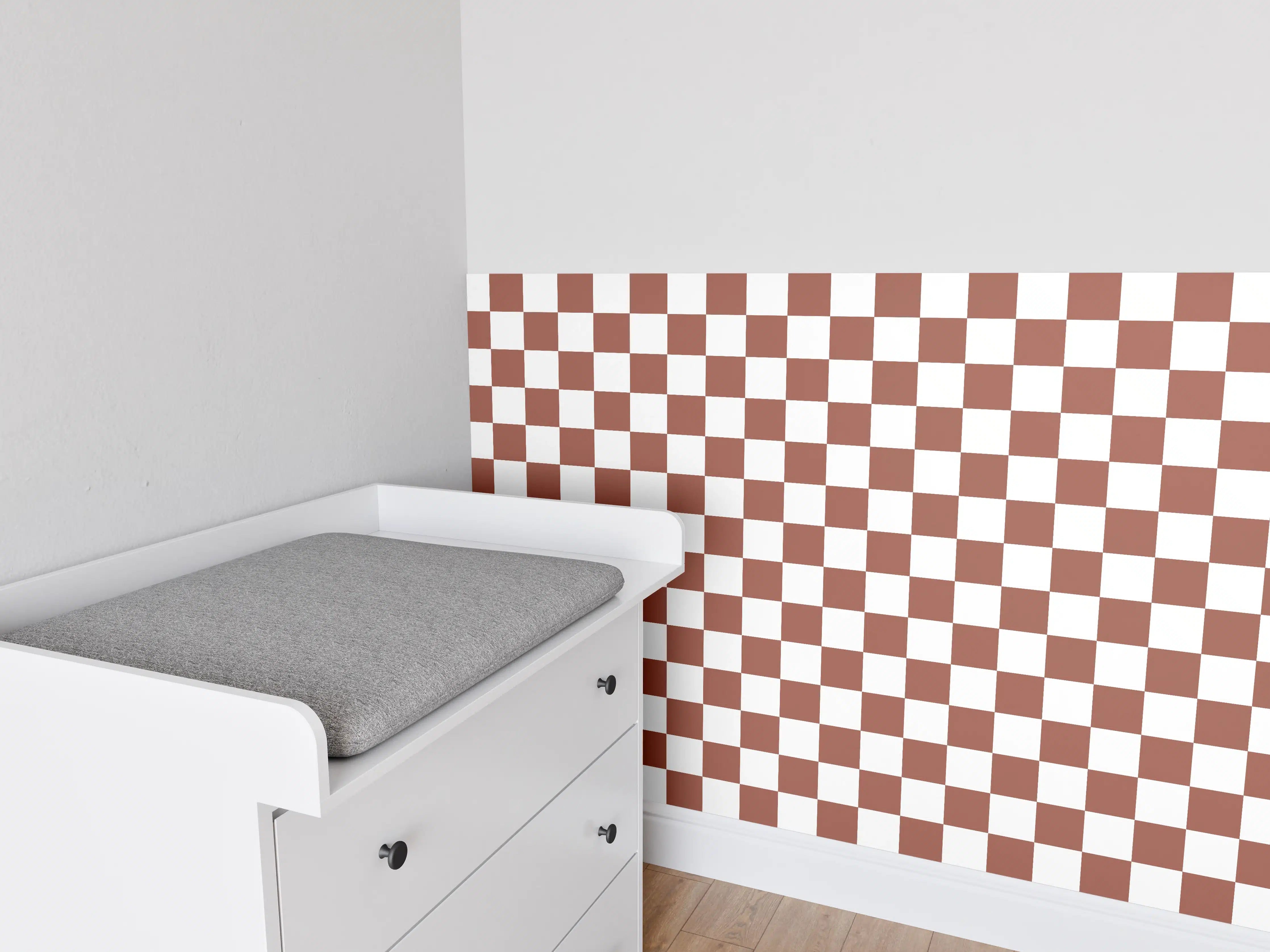 Babyzimmer Wandgestaltung - Retro-Ruggine-Design