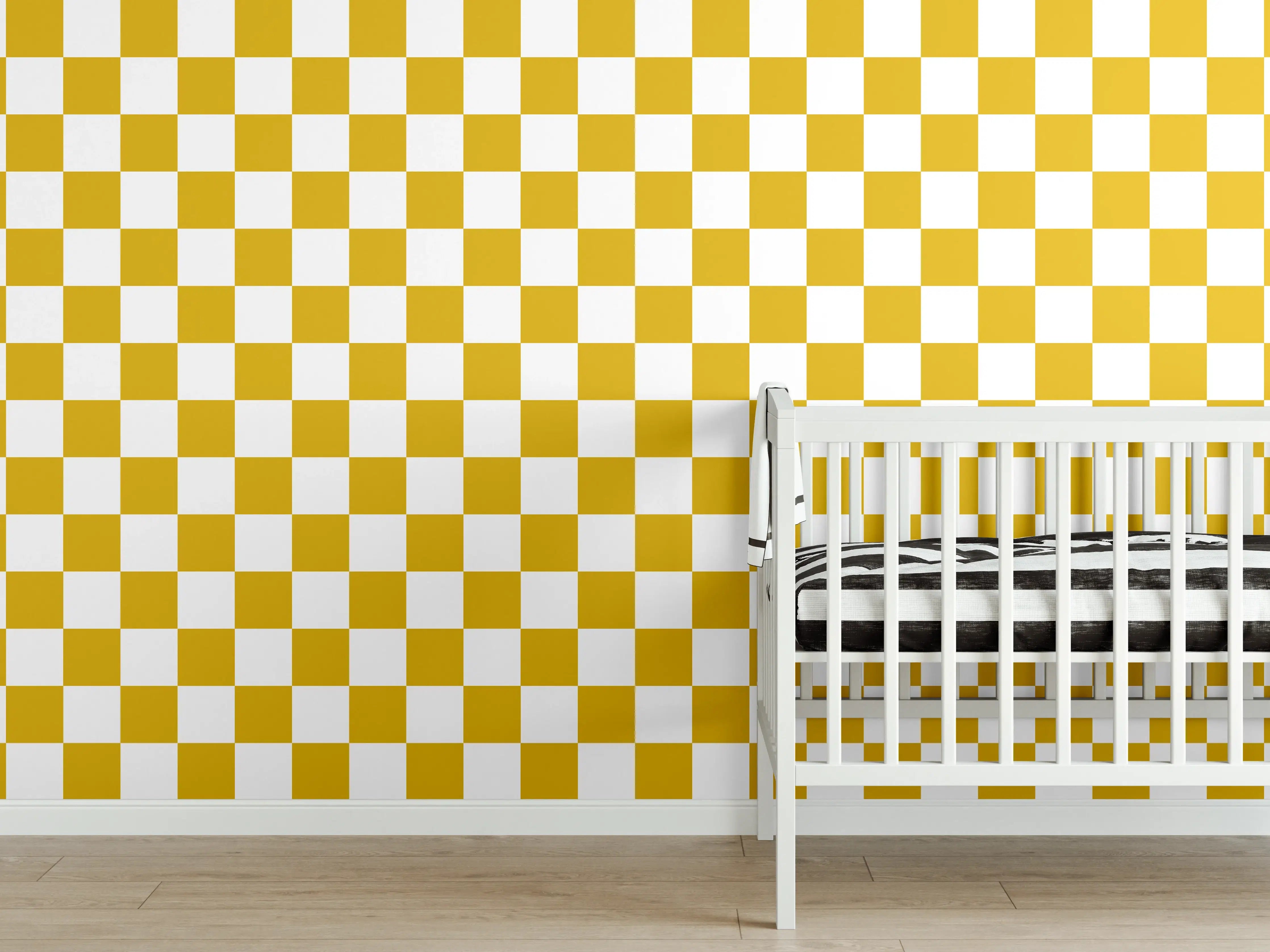 Babyzimmer Wandgestaltung - Retro Senape-Design für stilvolles Zuhause