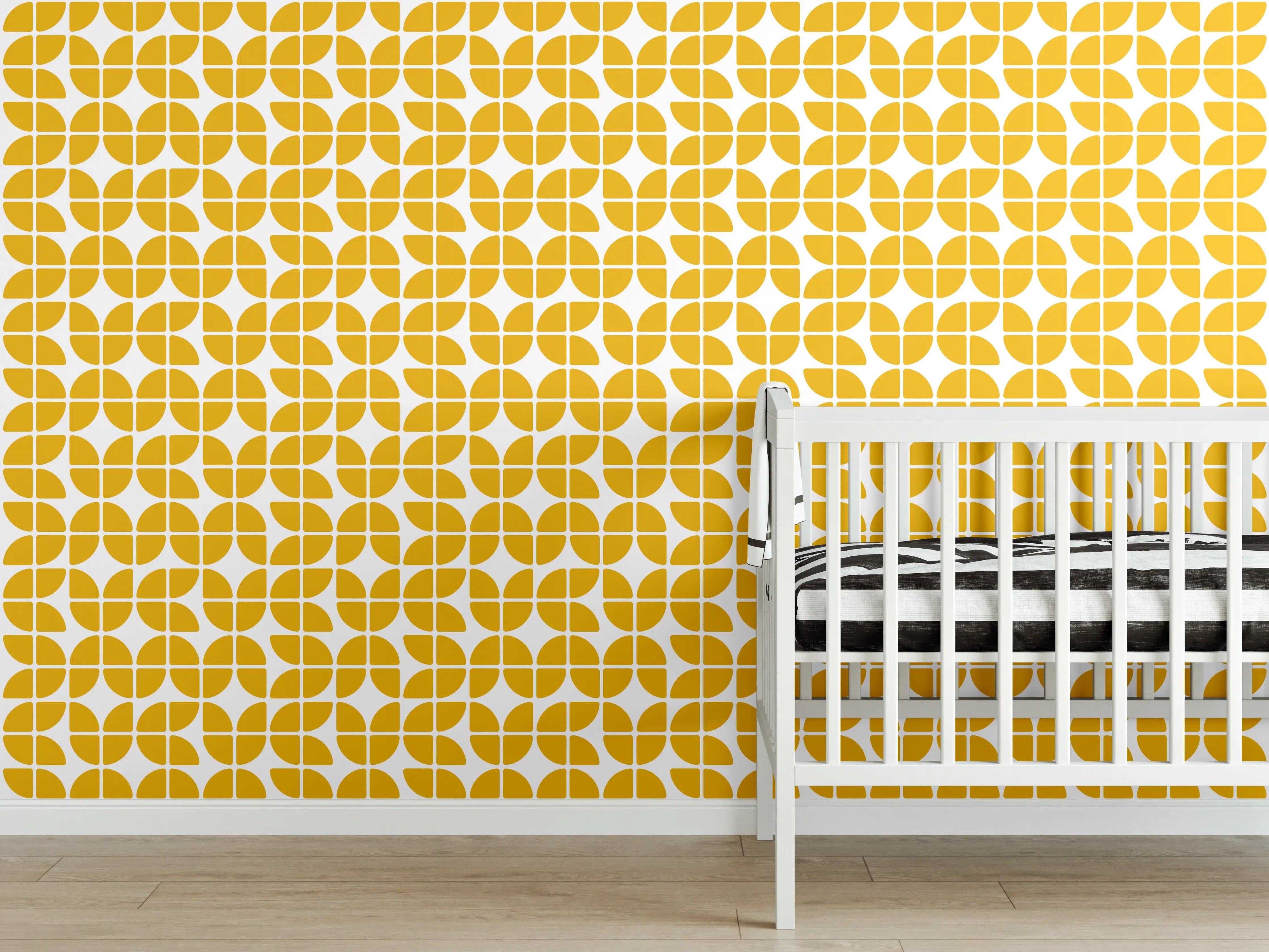 Babyzimmer Wandgestaltung - Retro-Senape-Grazia
