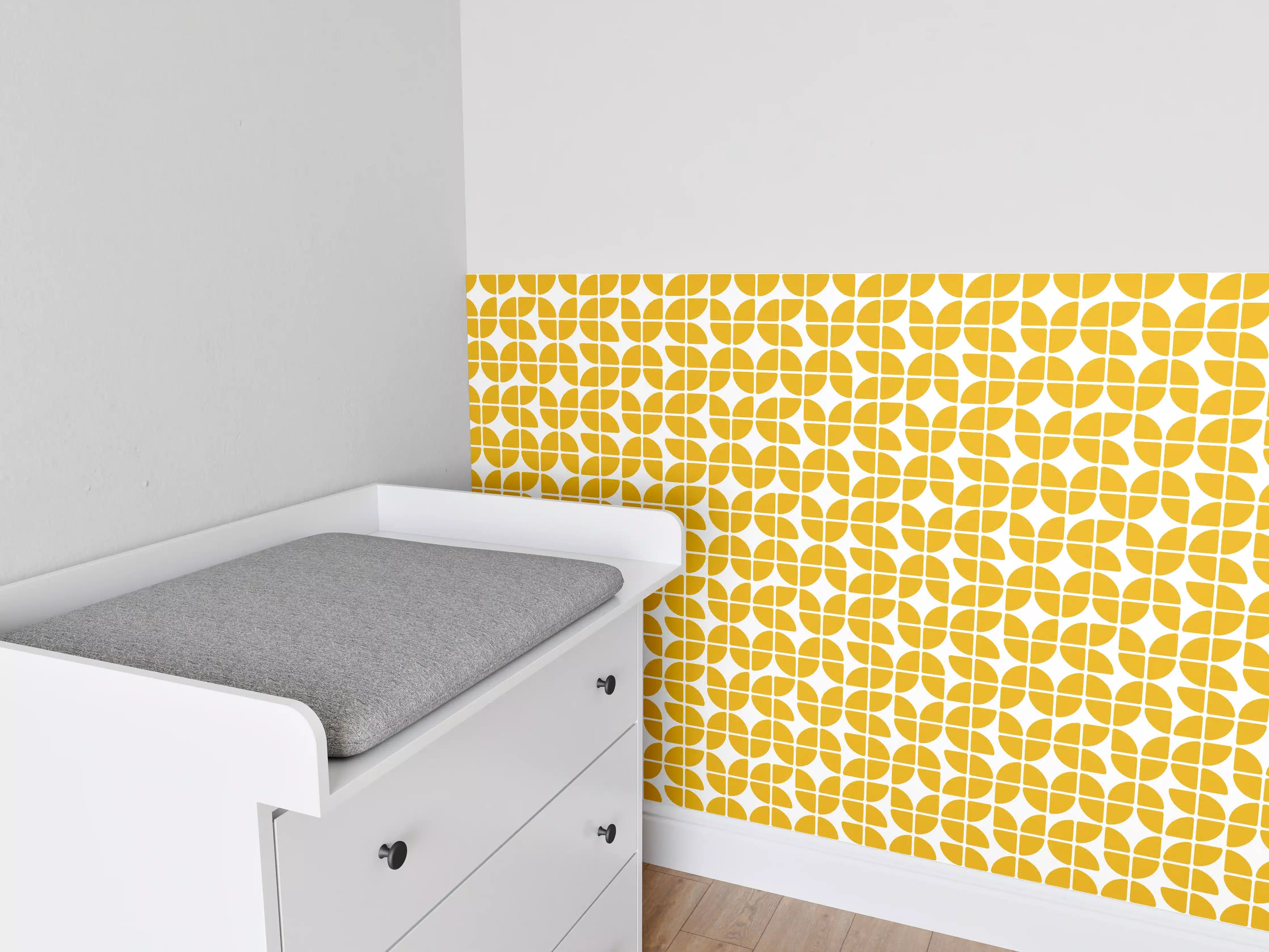 Babyzimmer Wandgestaltung - Retro-Senape-Grazia