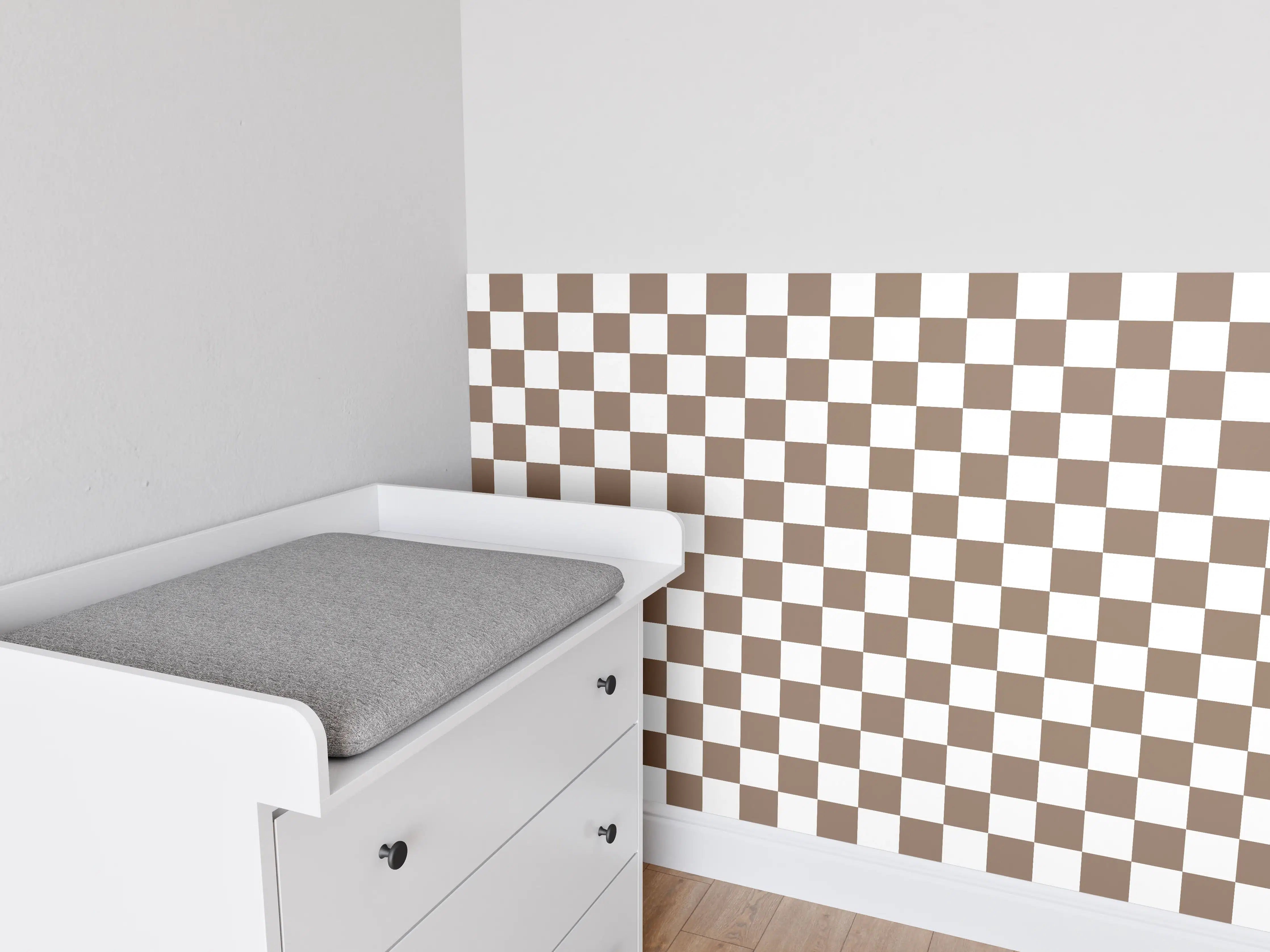 Babyzimmer Wandgestaltung - Retro-Sigaro-Design