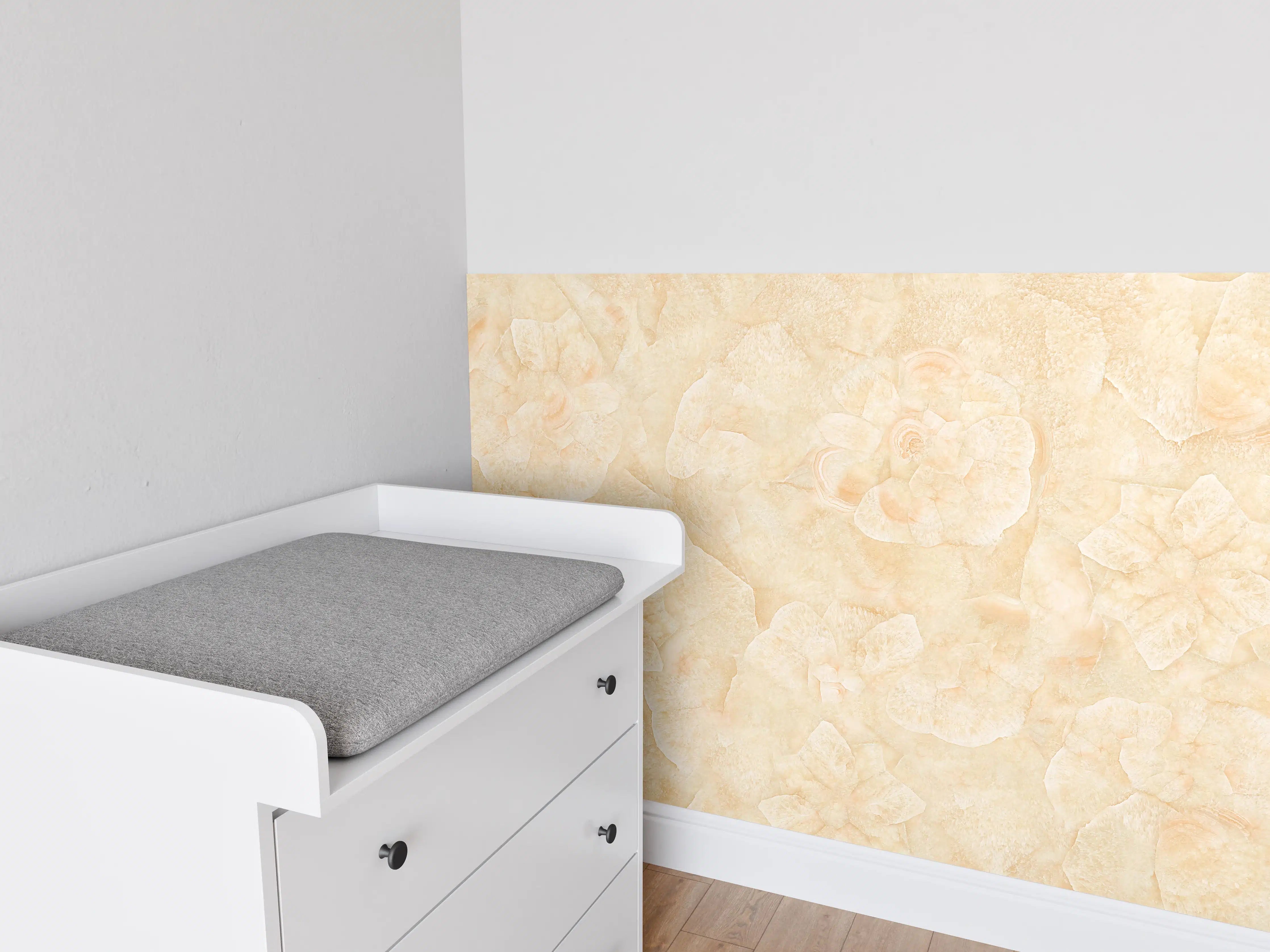 Babyzimmer Wandgestaltung - Rosa Marmorstein Textur