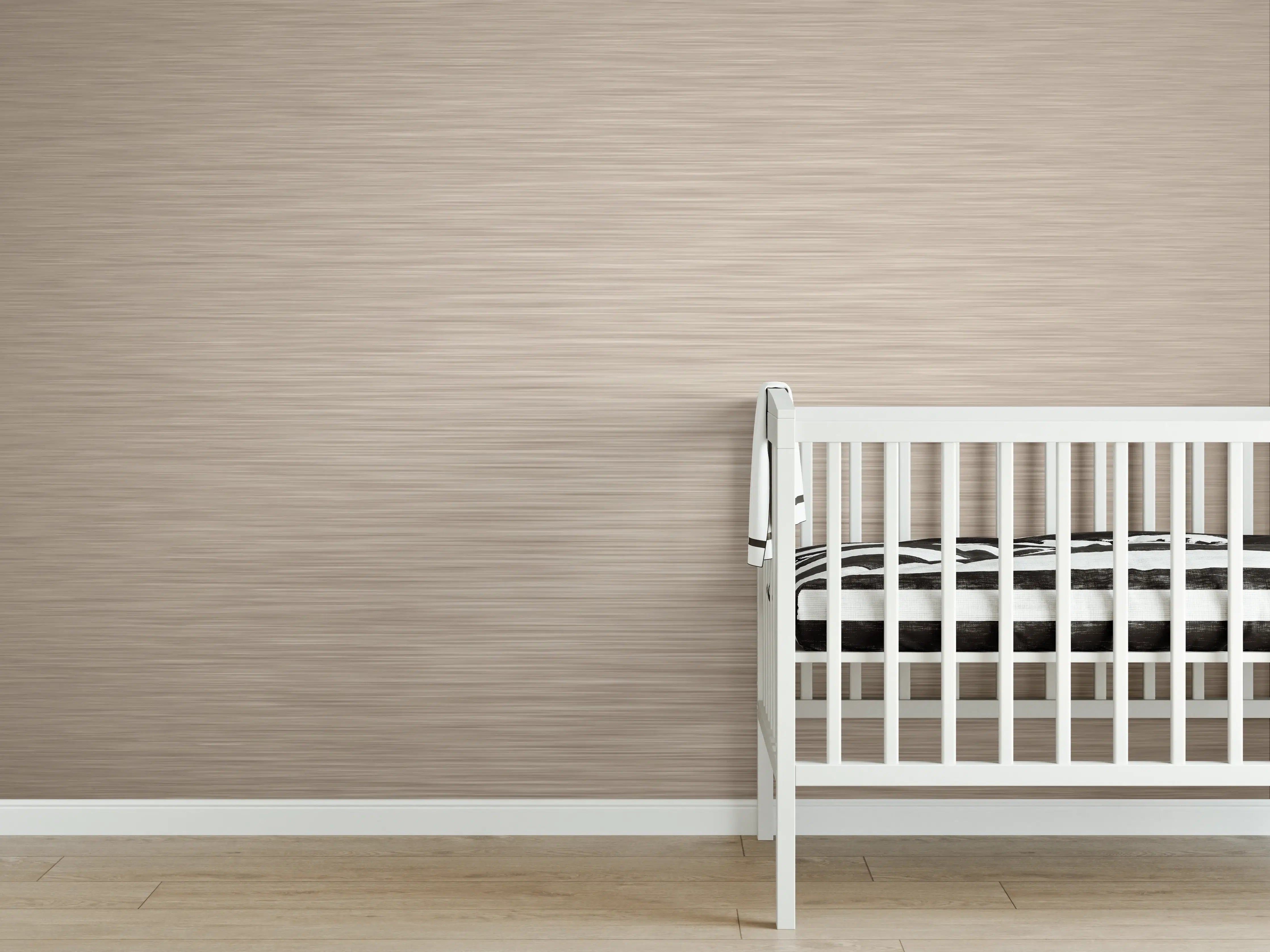 Babyzimmer Wandgestaltung - Rose - ALU Prime - Metall Gebürstet