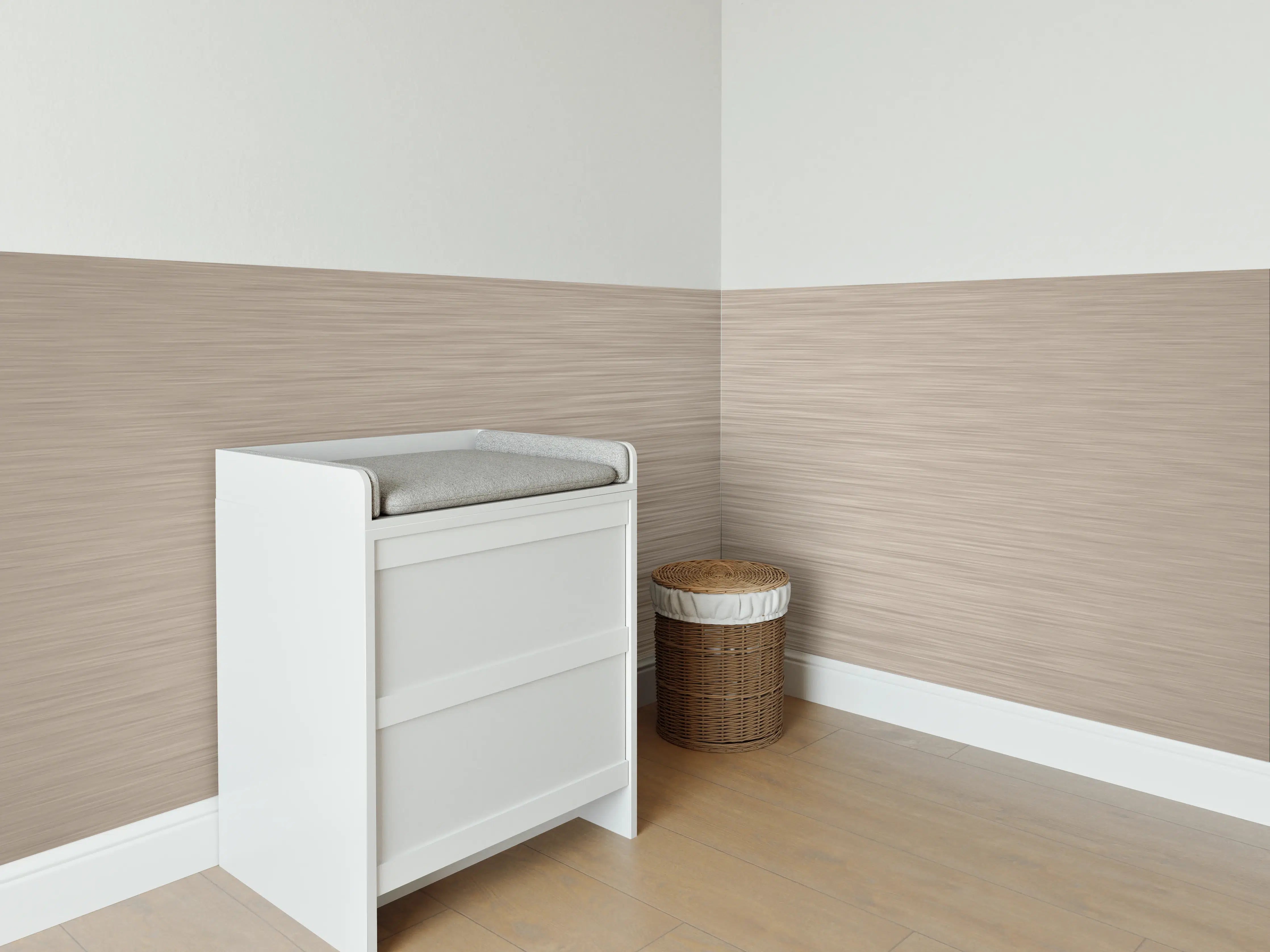 Babyzimmer Wandgestaltung - Rose - ALU Prime - Metall Gebürstet