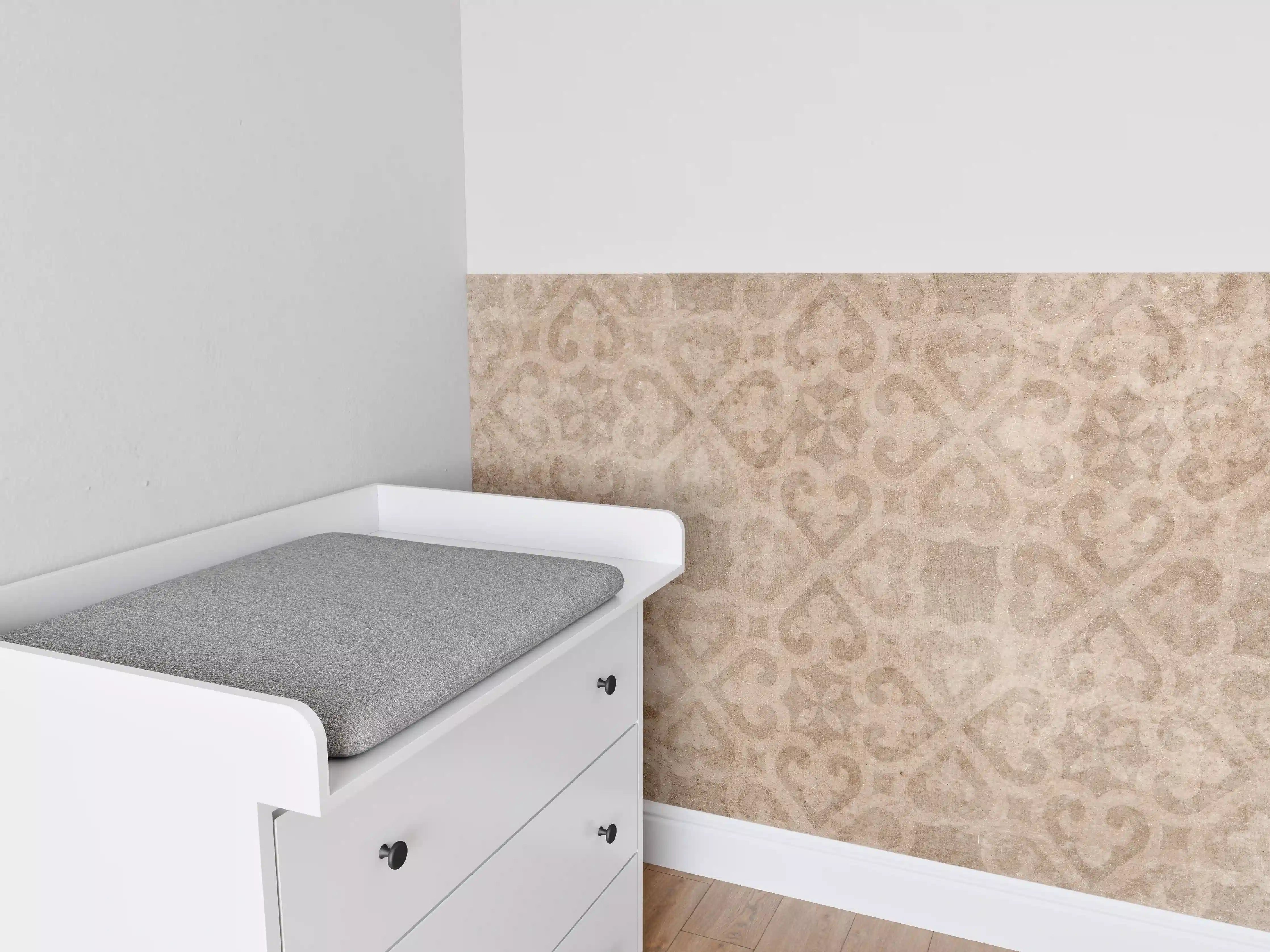Babyzimmer Wandgestaltung - Rostige Vintage-Patchwork-Fliesen