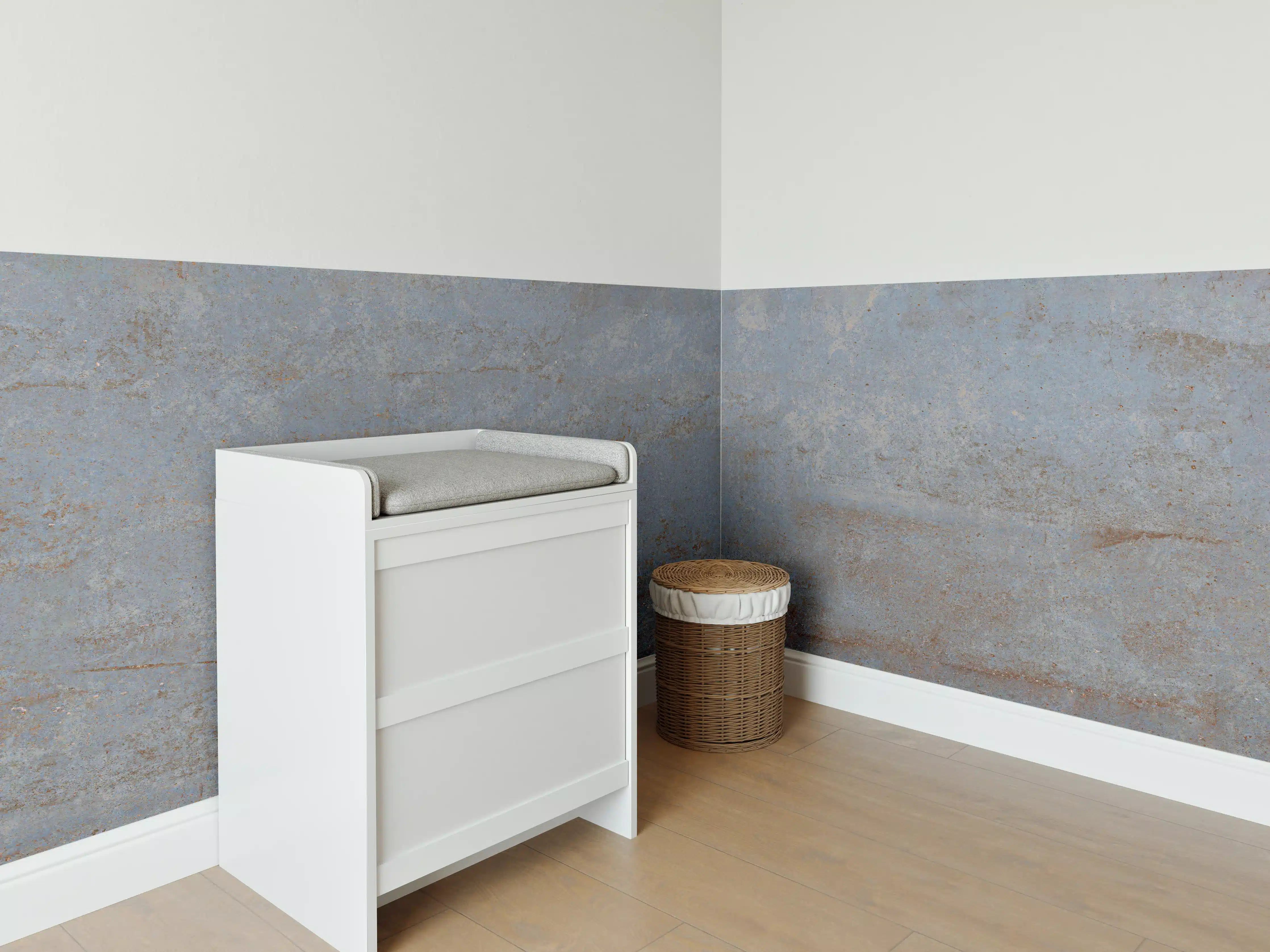Babyzimmer Wandgestaltung - Rostiger Marmor aus Zement Textur