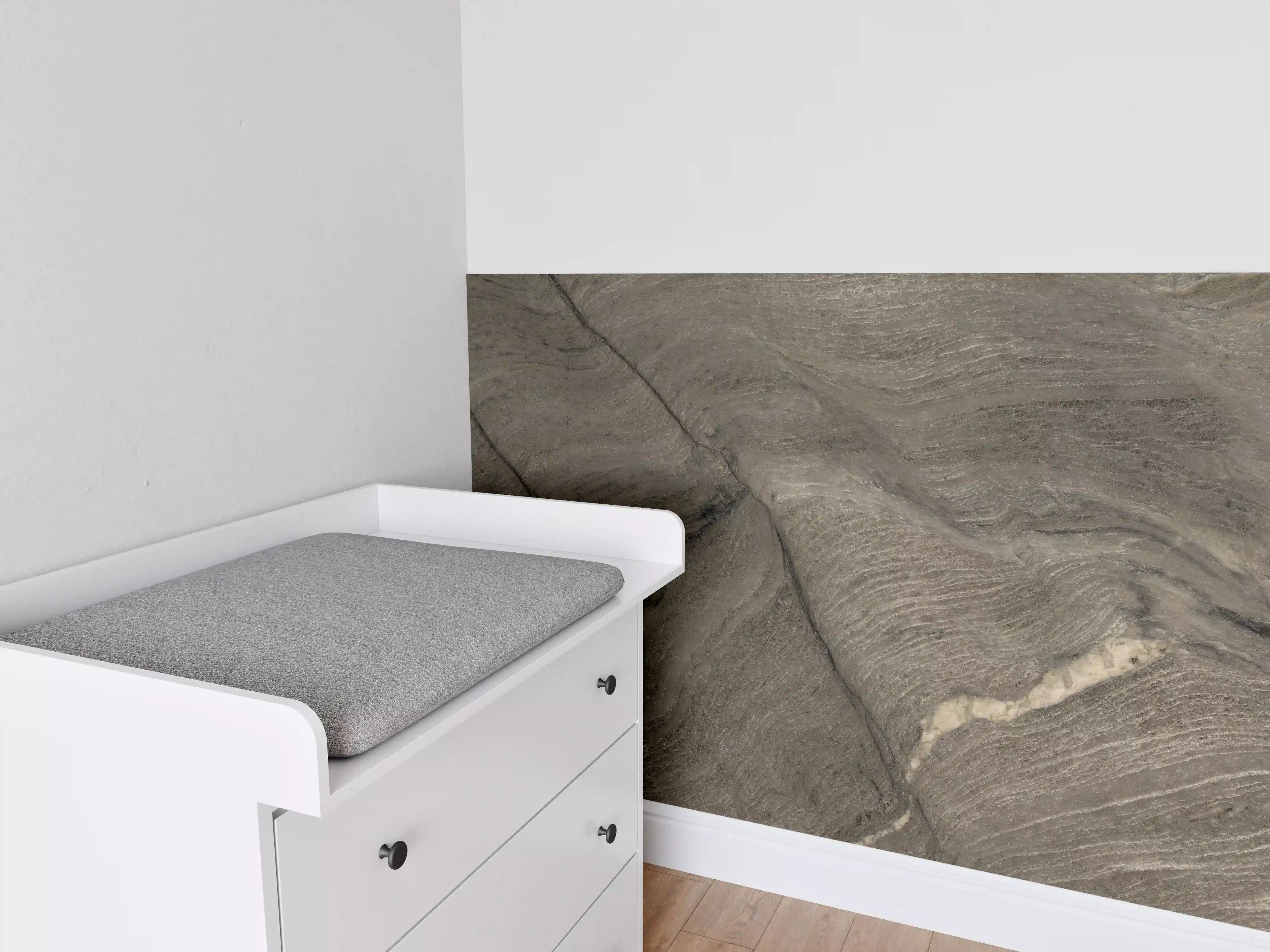 Babyzimmer Wandgestaltung - Rustikale Marmor Textur