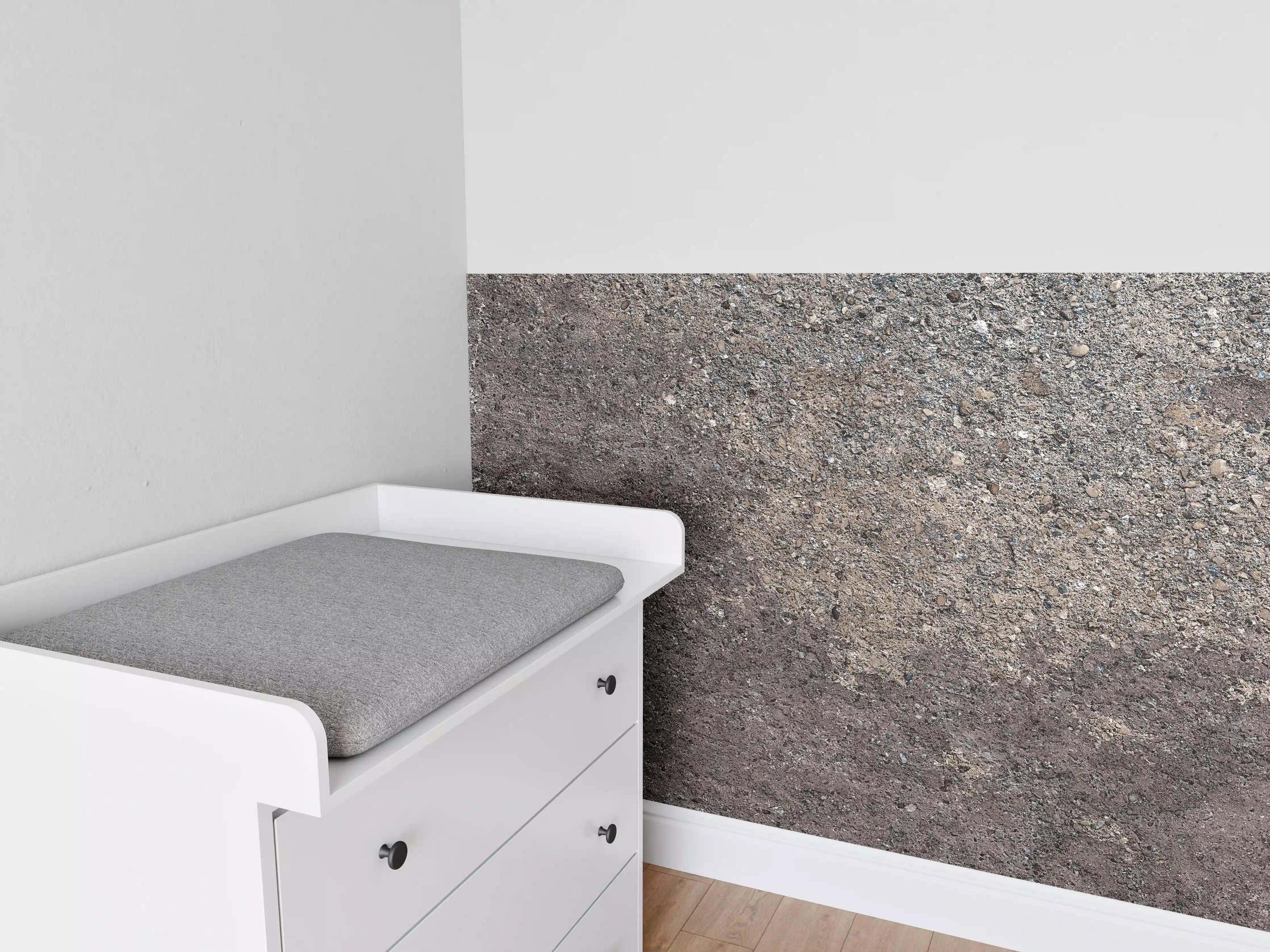 Babyzimmer Wandgestaltung - Rustikale Naturstein Textur