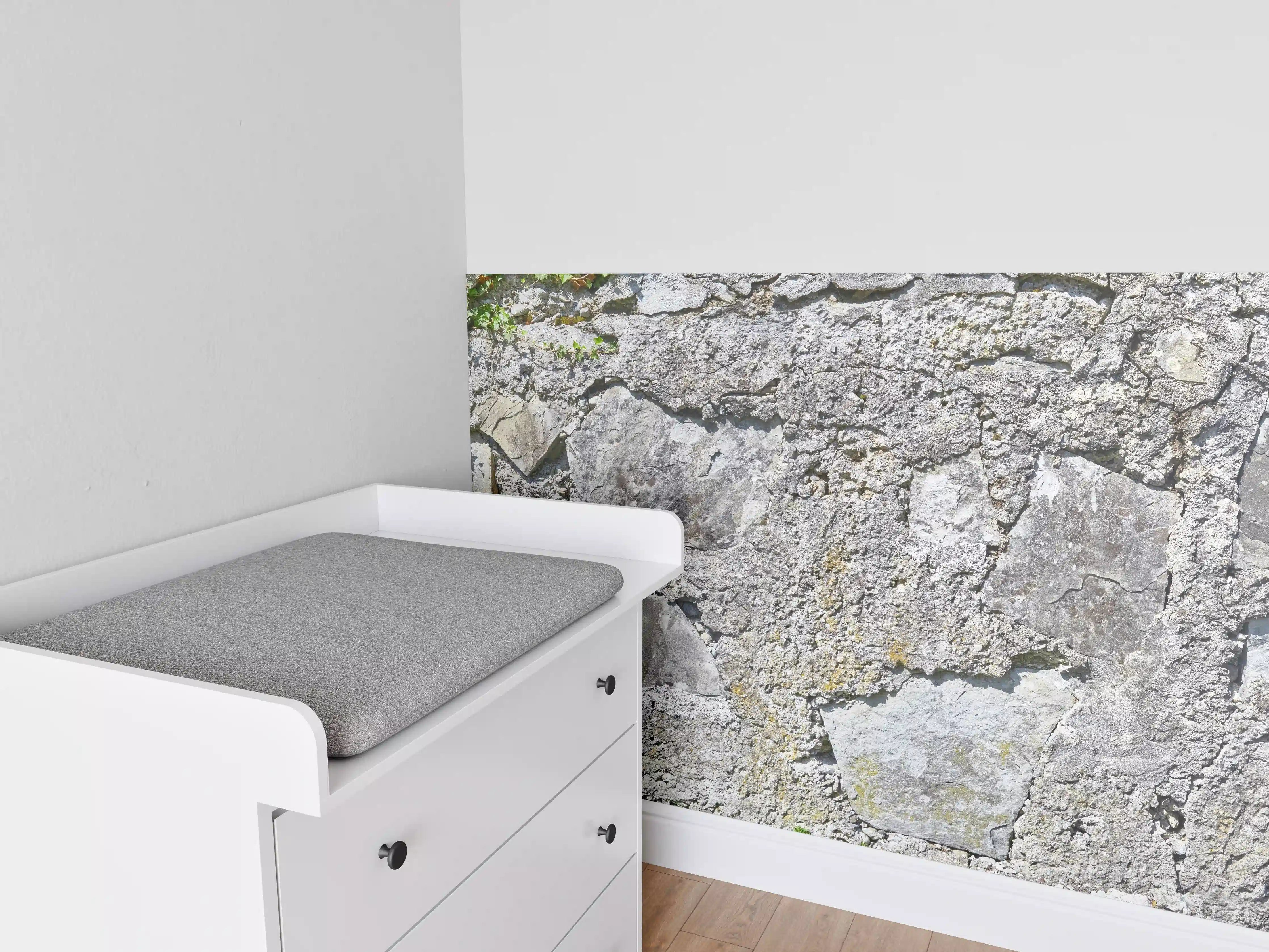 Babyzimmer Wandgestaltung - Rustikale Schiefermauer