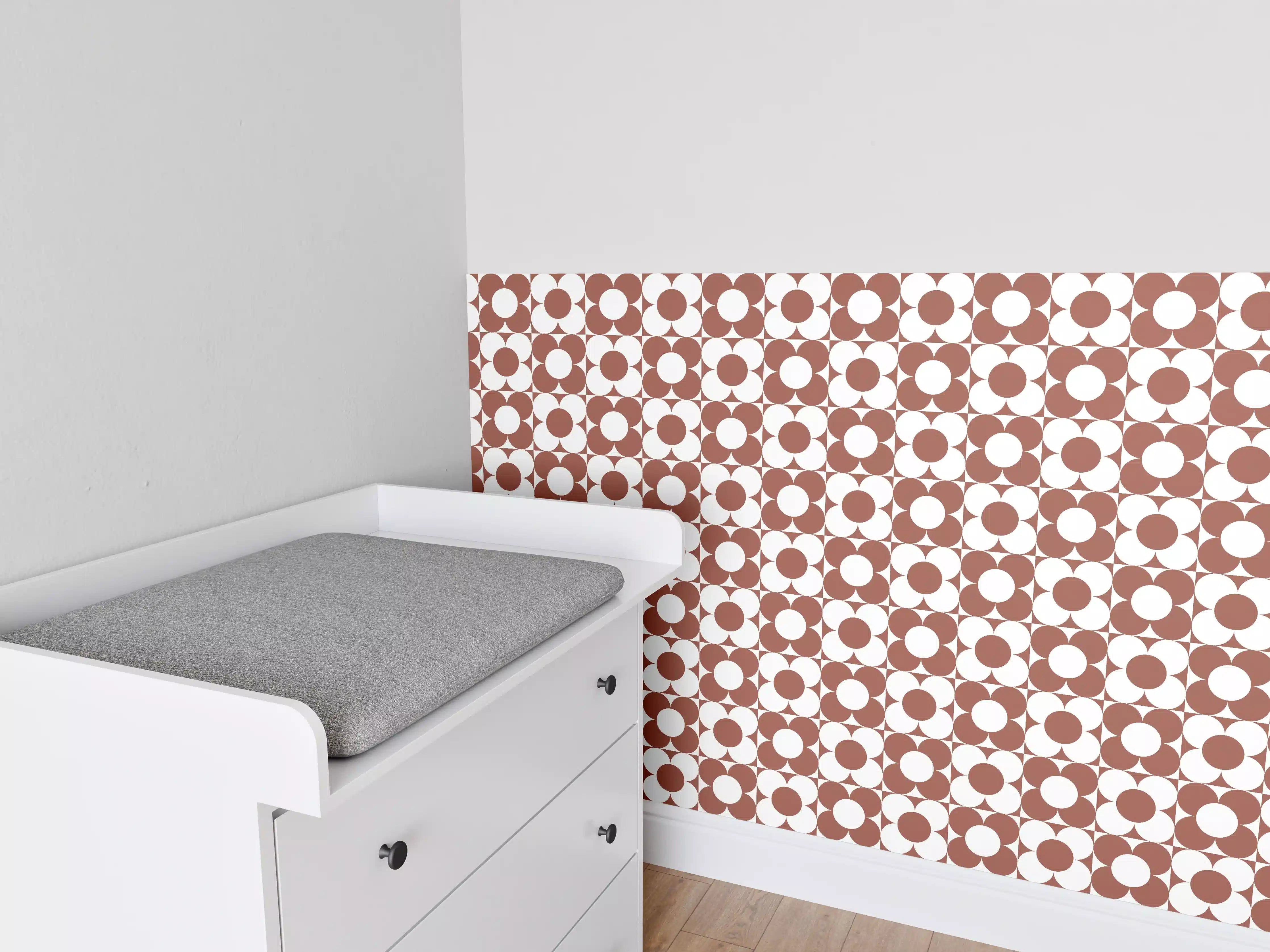 Babyzimmer Wandgestaltung - Rustikale Terrazzobeschichtung