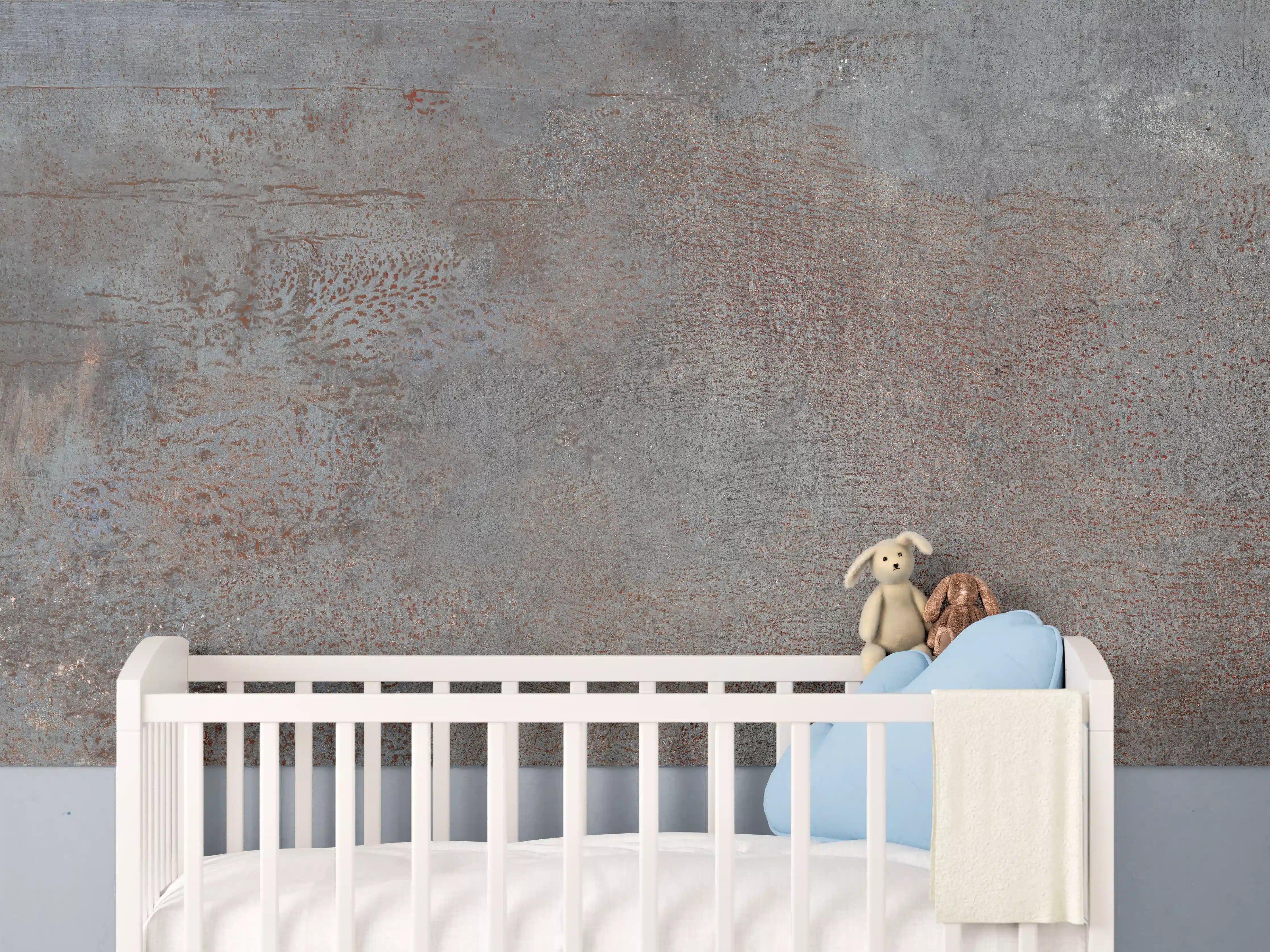 Babyzimmer Wandgestaltung - Rustikaler Marmor