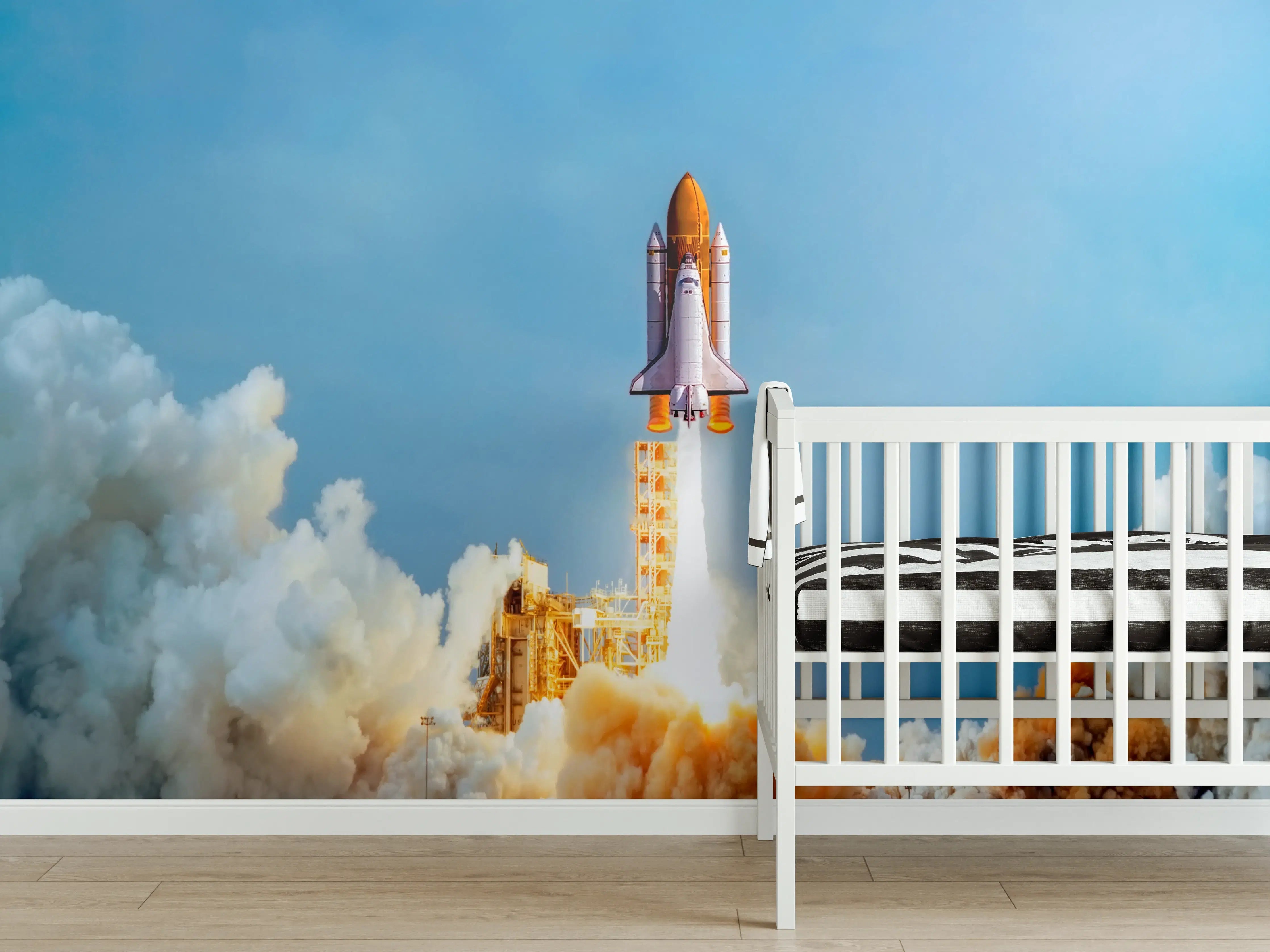 Babyzimmer Wandgestaltung - STS-135 Atlantis-Start