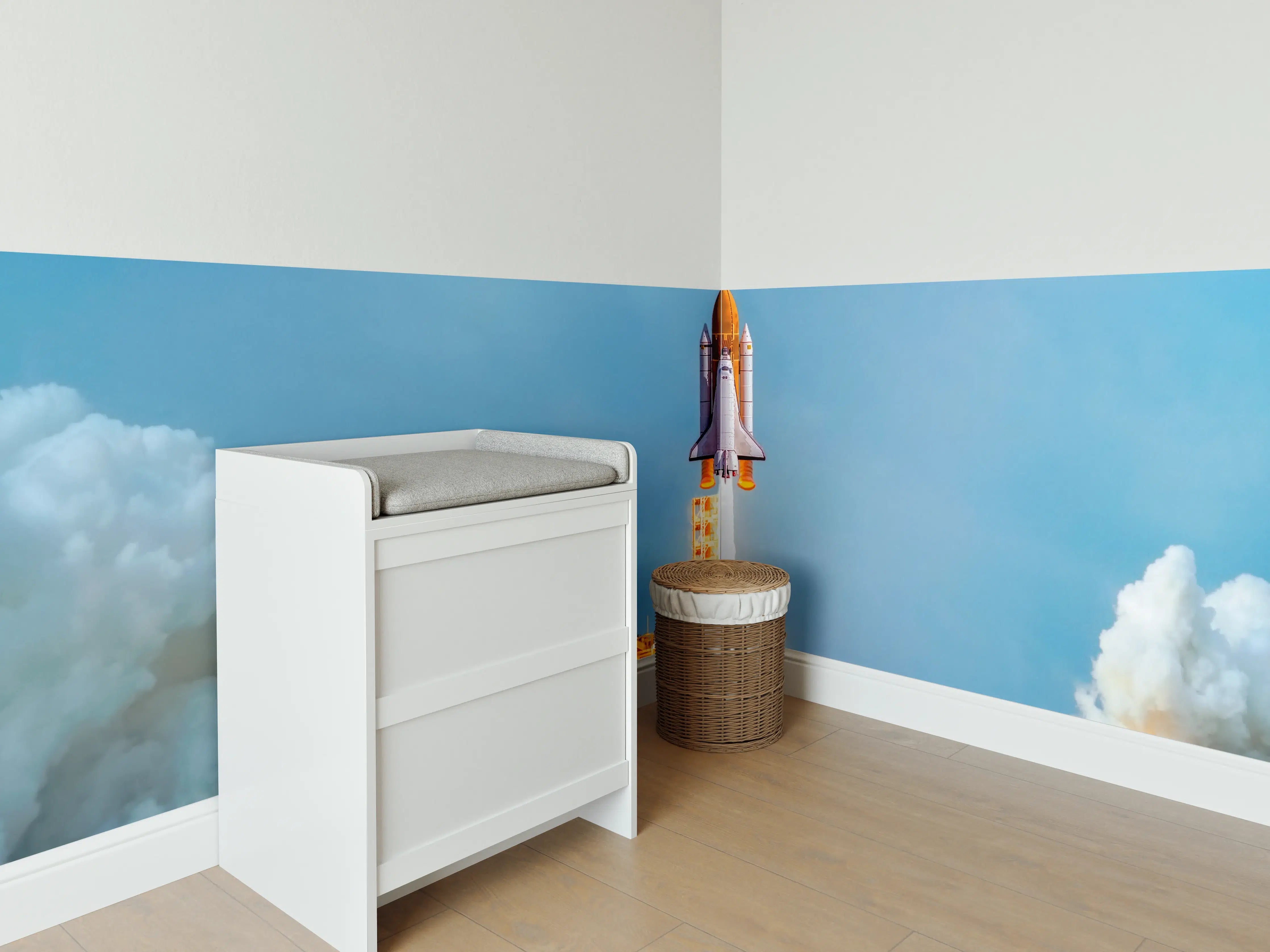 Babyzimmer Wandgestaltung - STS-135 Atlantis-Start