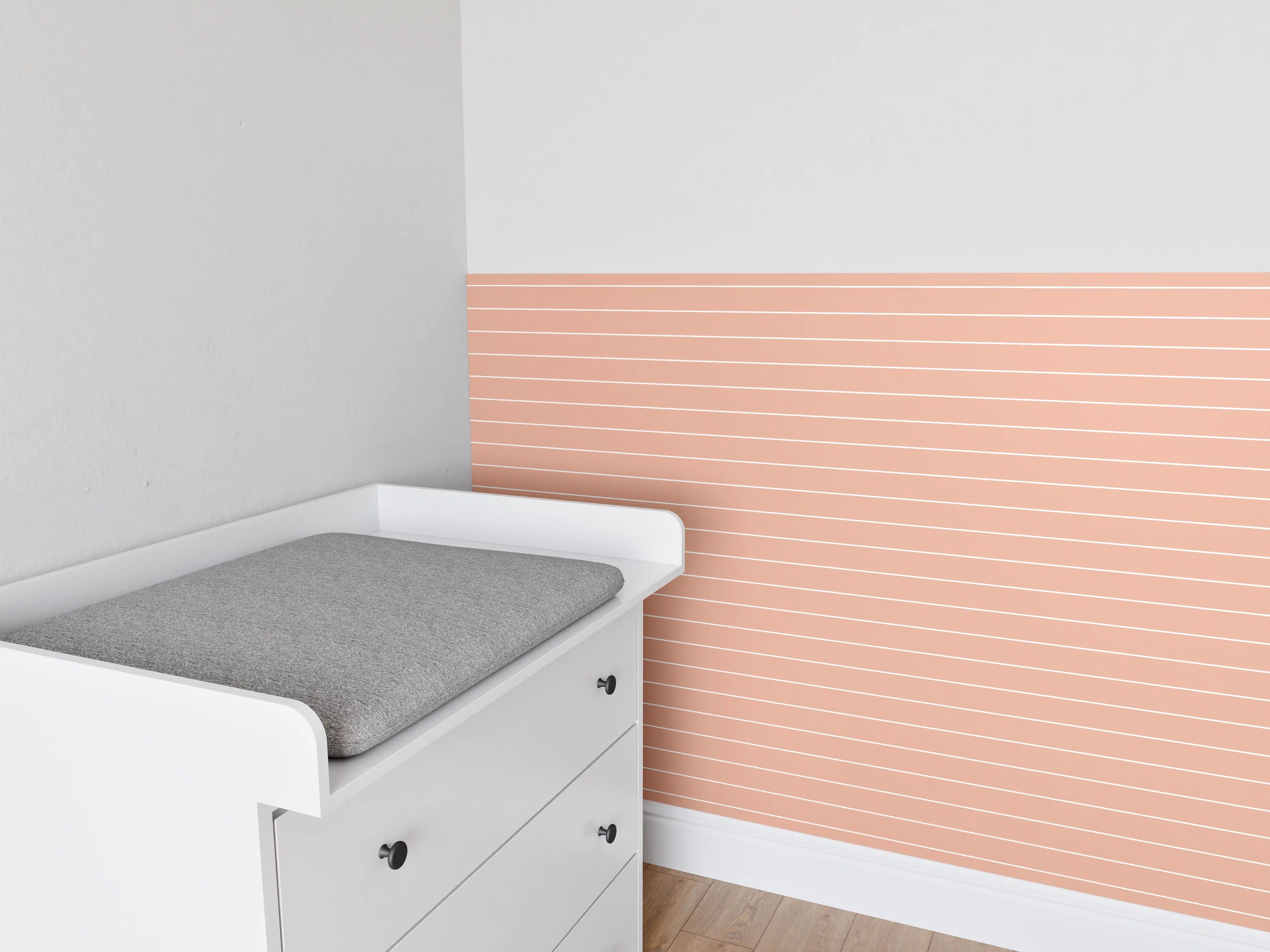 Babyzimmer Wandgestaltung - Salmone-Design mit modernen Akzenten