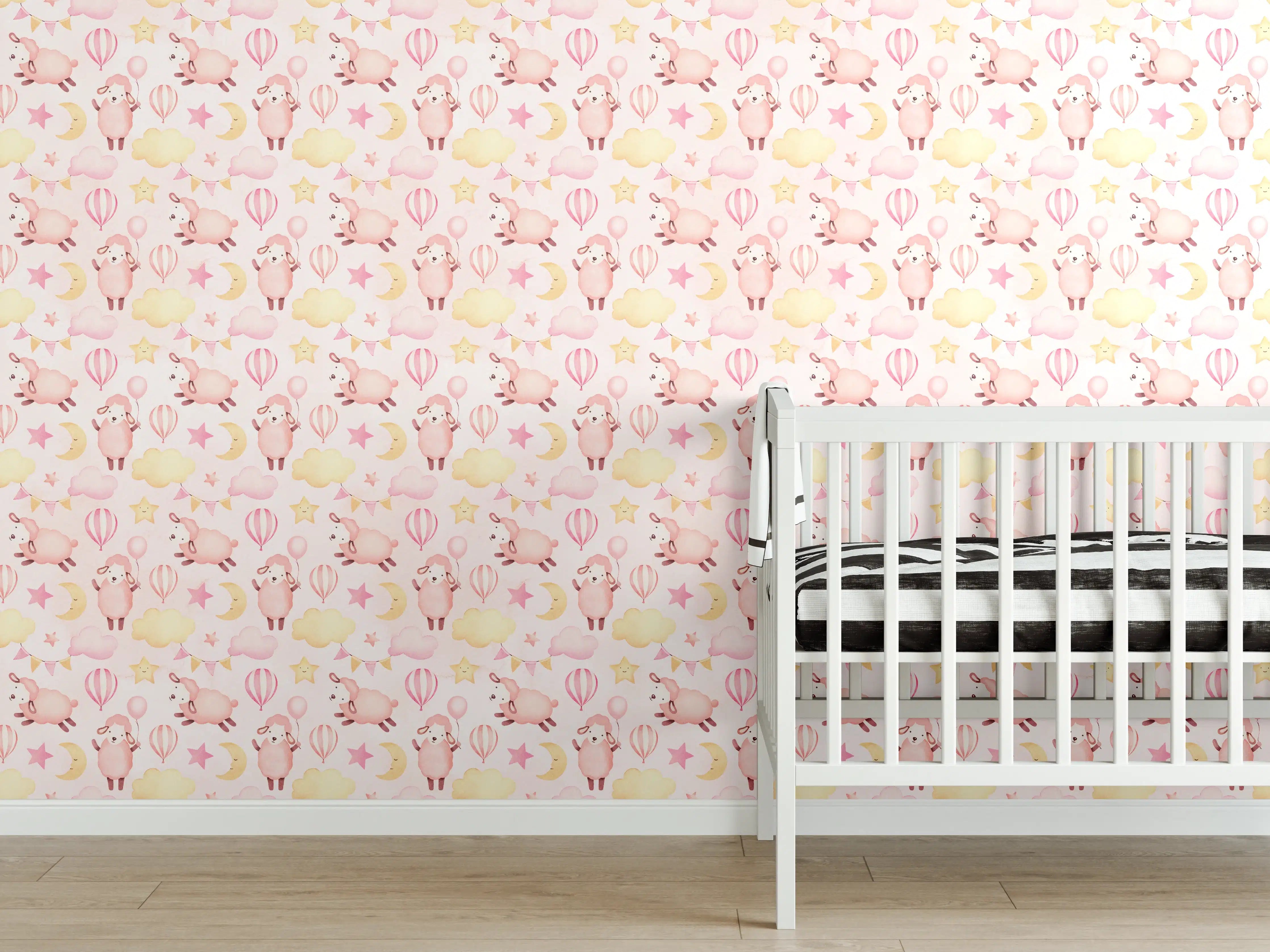 Babyzimmer Wandgestaltung - Sanfte Babywinkel mit Pastellfarben