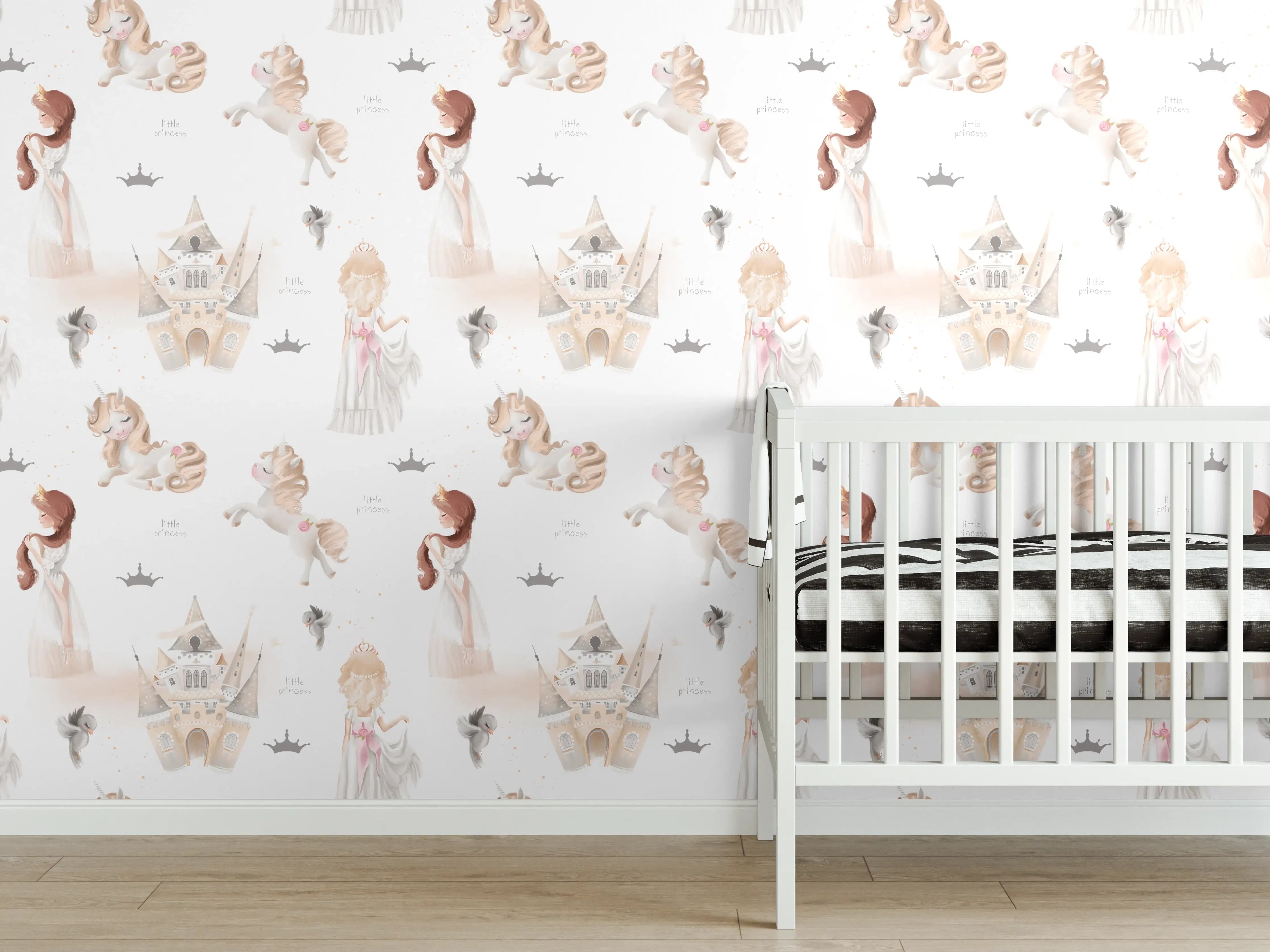 Babyzimmer Wandgestaltung - Sanfte Babyzimmer Wandgestaltung mit Wolken und Tieren