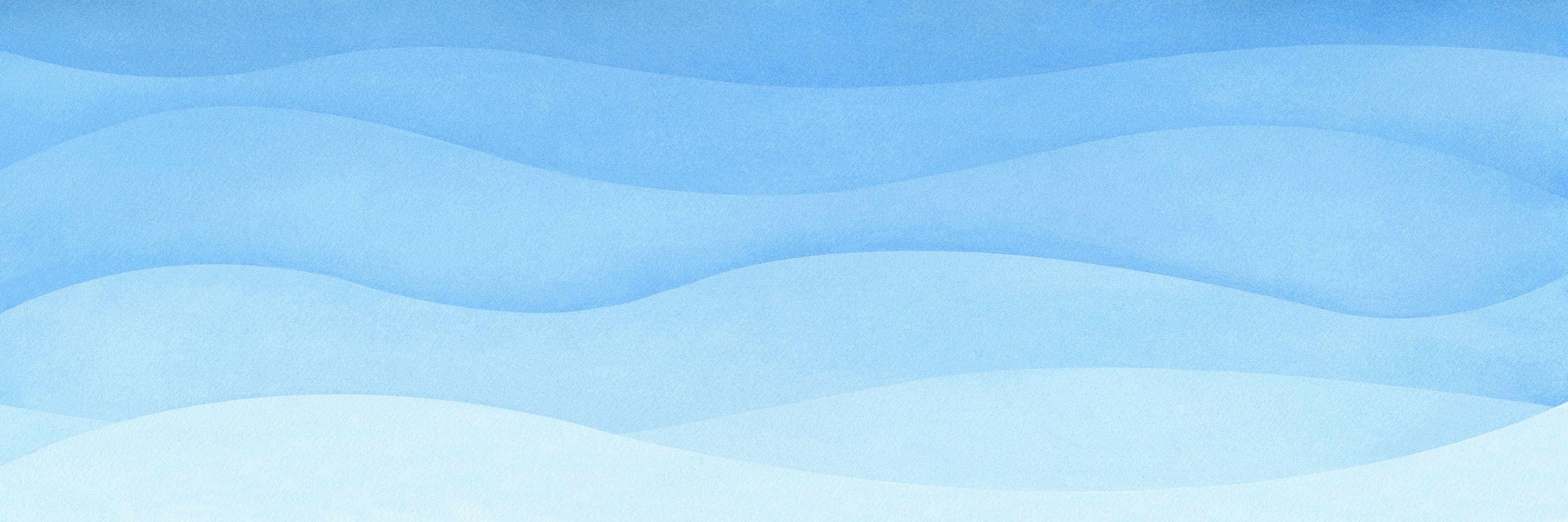 Babyzimmer Wandgestaltung-Sanfte Blau-Gradienten-Wellen