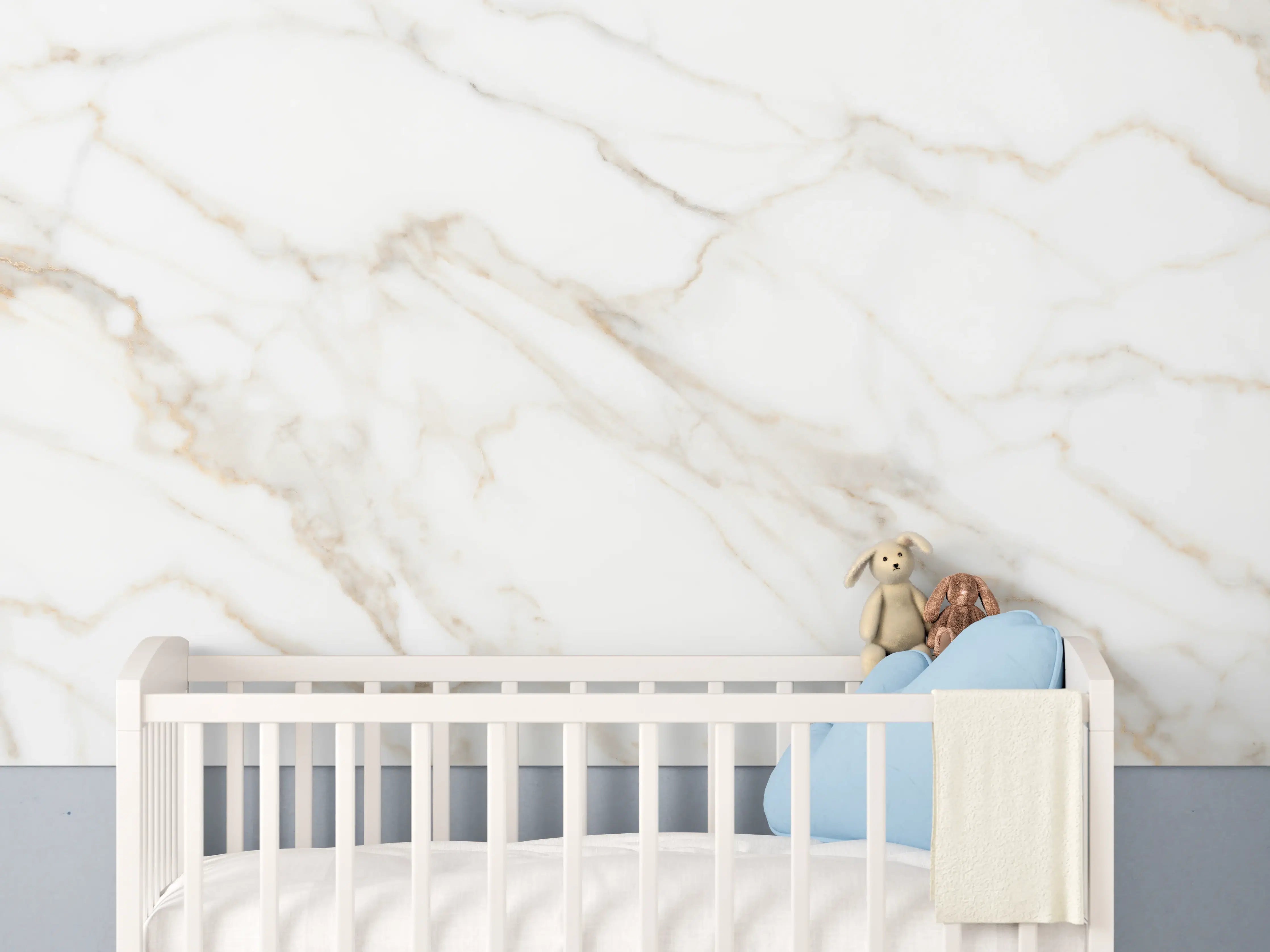 Babyzimmer Wandgestaltung - Satvariyo Marmor