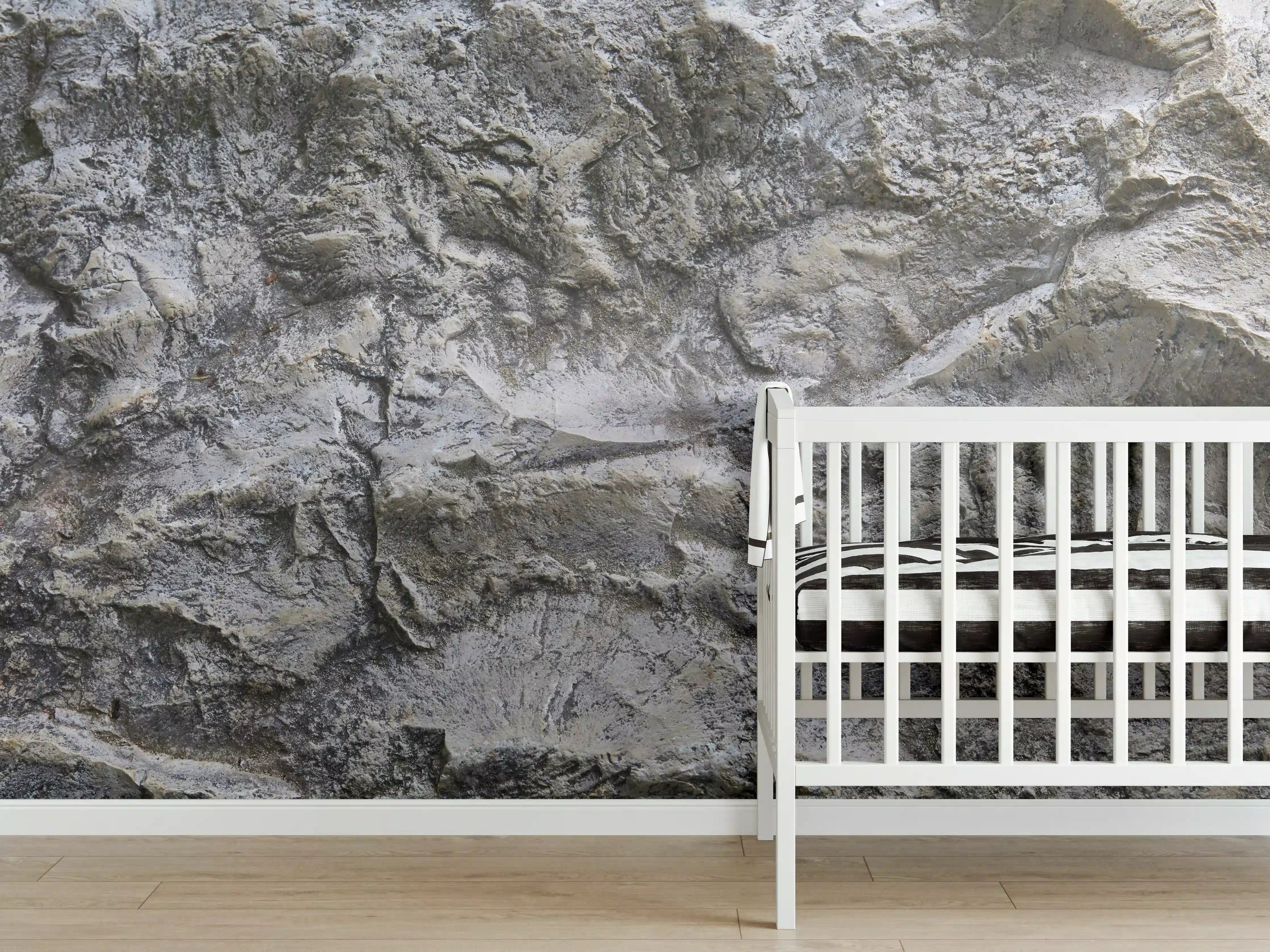 Babyzimmer Wandgestaltung - Schöne Felsstruktur - Granit