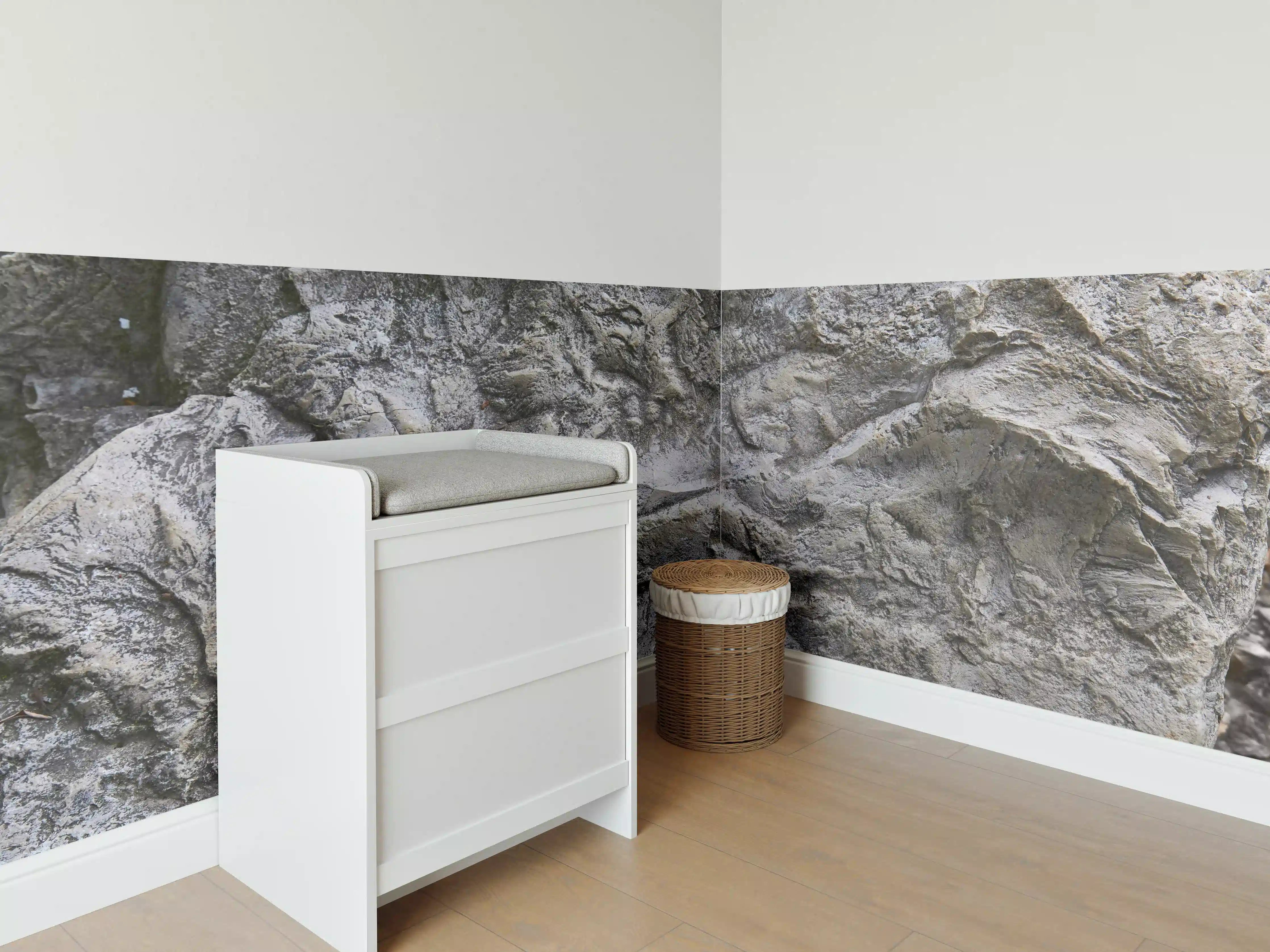 Babyzimmer Wandgestaltung - Schöne Felsstruktur - Granit