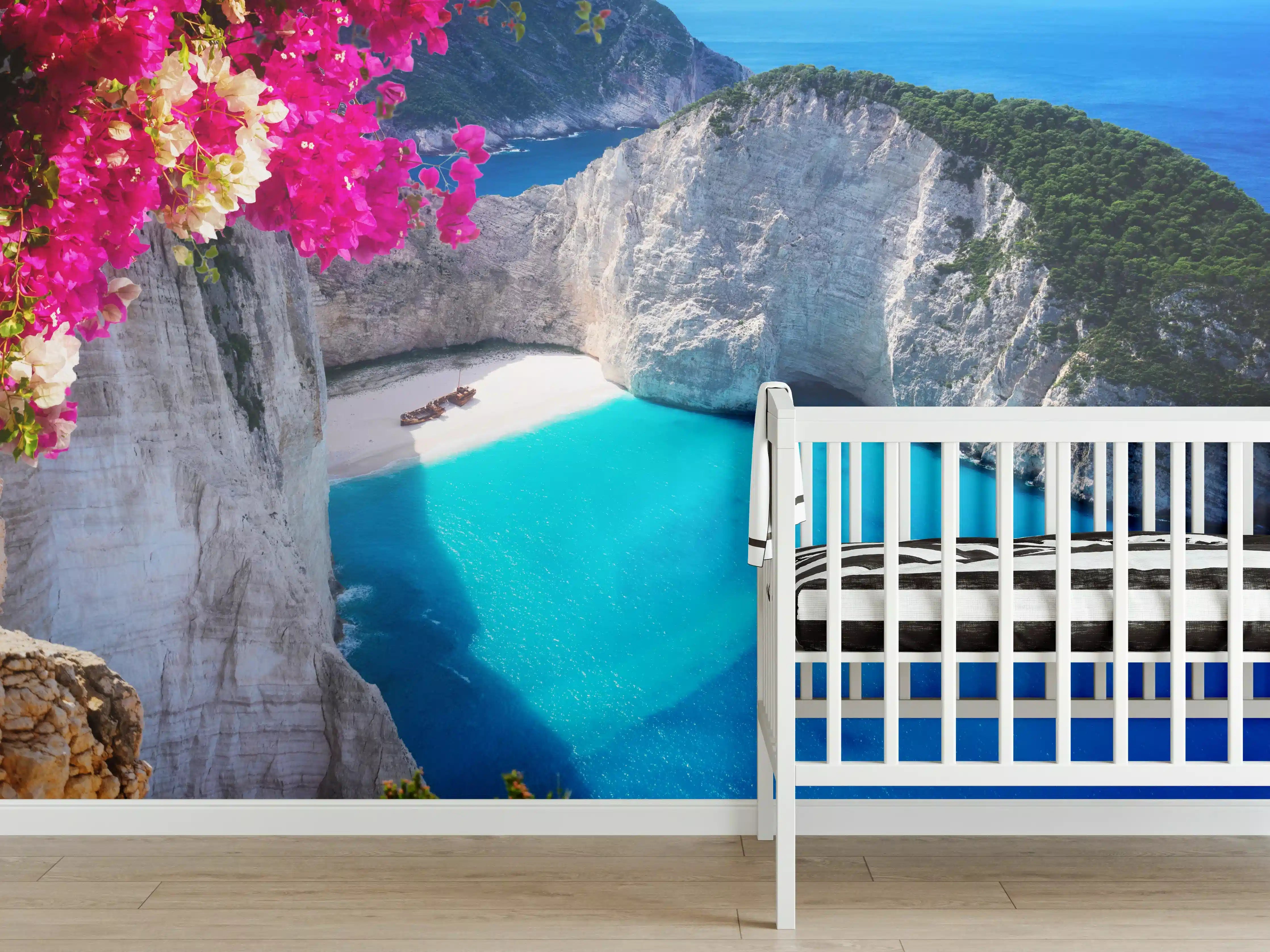 Babyzimmer Wandgestaltung - Schöne Landschaft der Insel Zakinthos