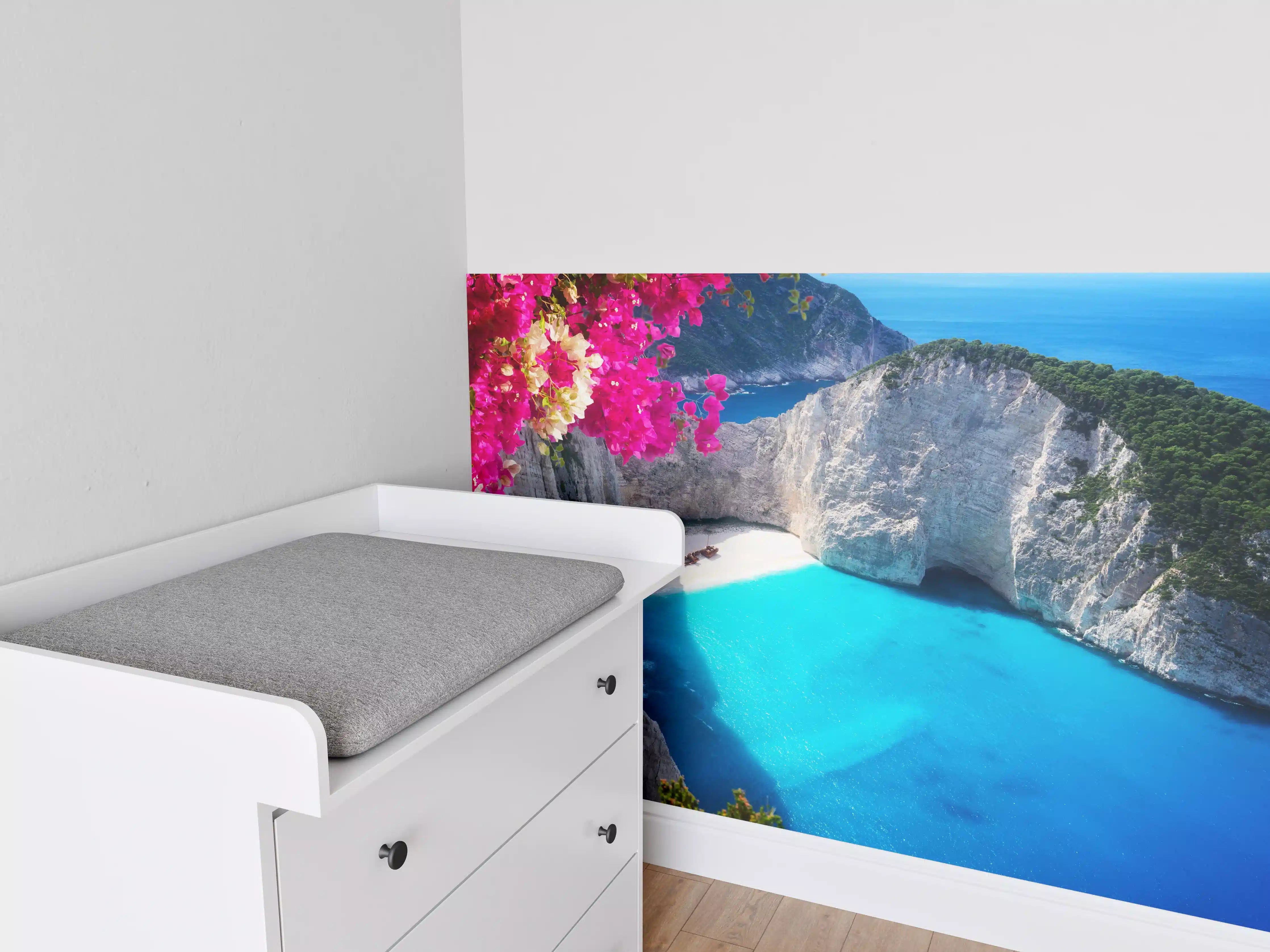 Babyzimmer Wandgestaltung - Schöne Landschaft der Insel Zakinthos