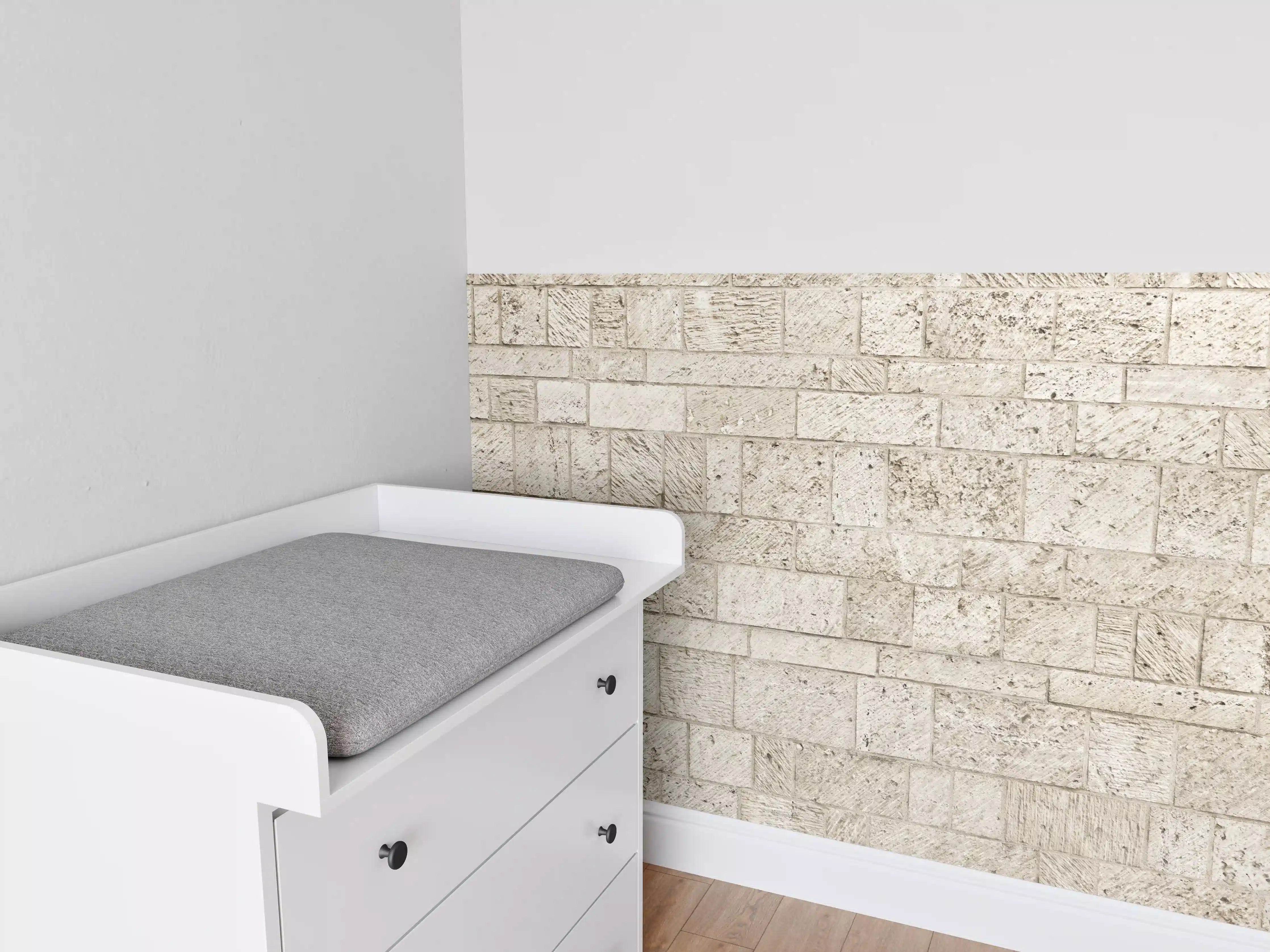 Babyzimmer Wandgestaltung - Schöne Steinfassade im Panoramaformat