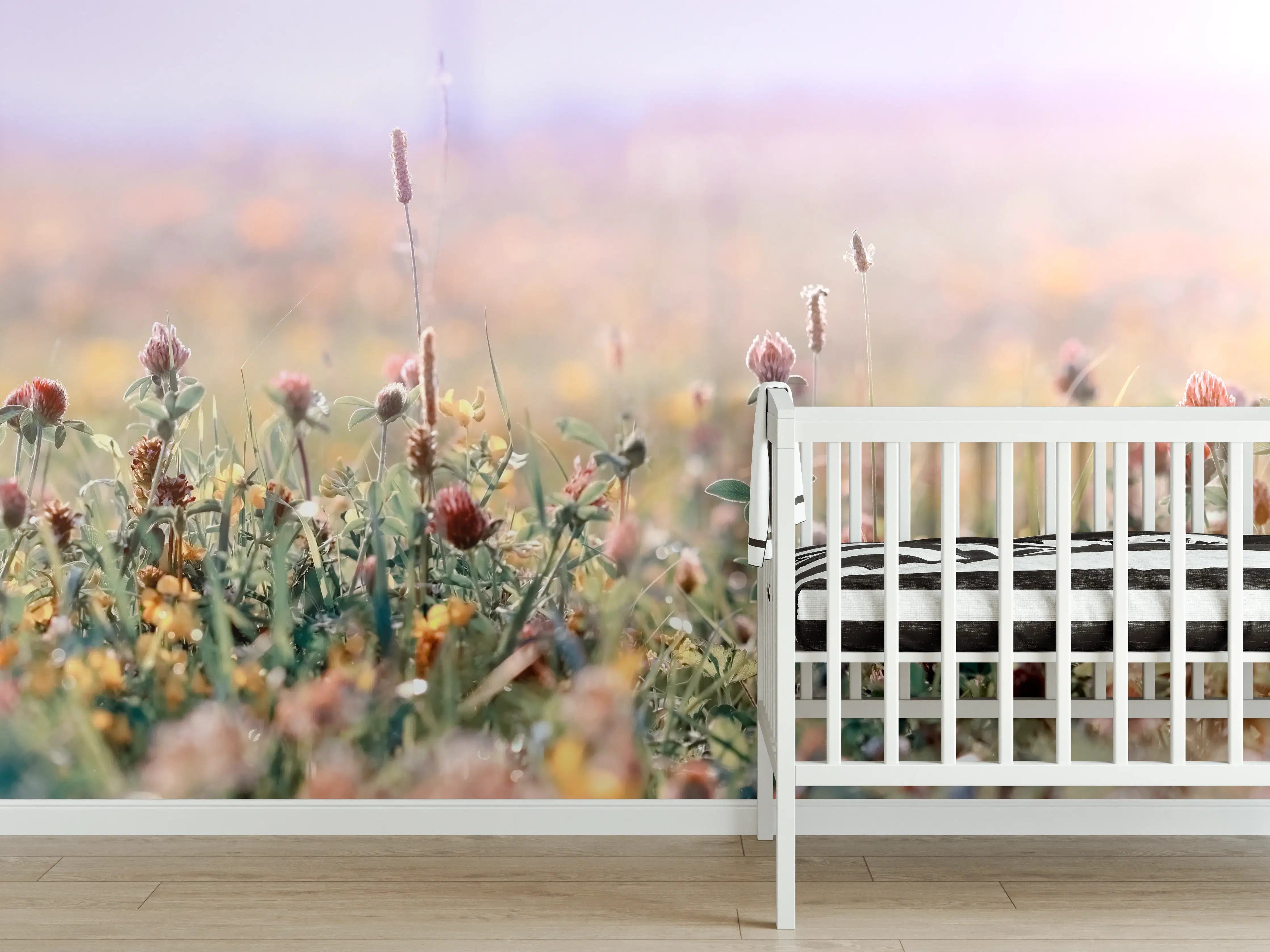 Babyzimmer Wandgestaltung - Schöne Wiese