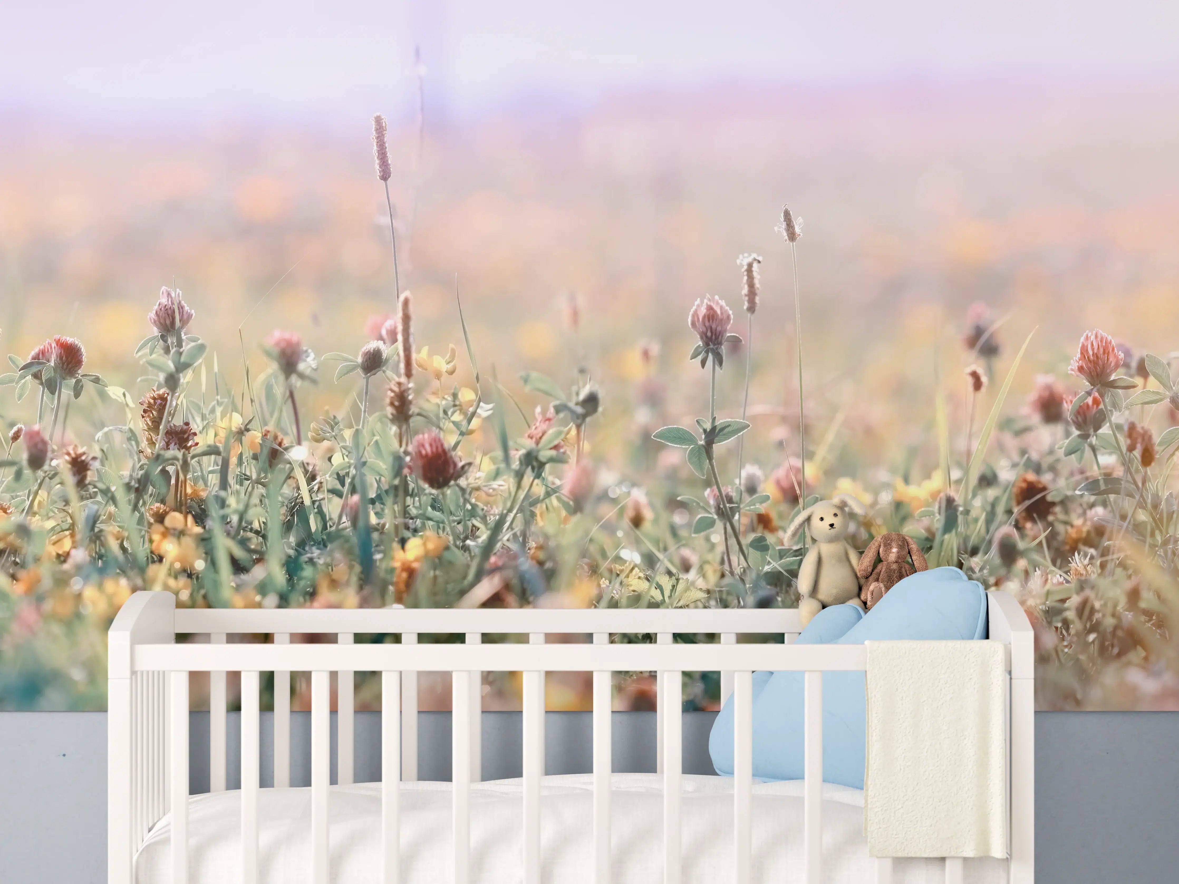 Babyzimmer Wandgestaltung - Schöne Wiese