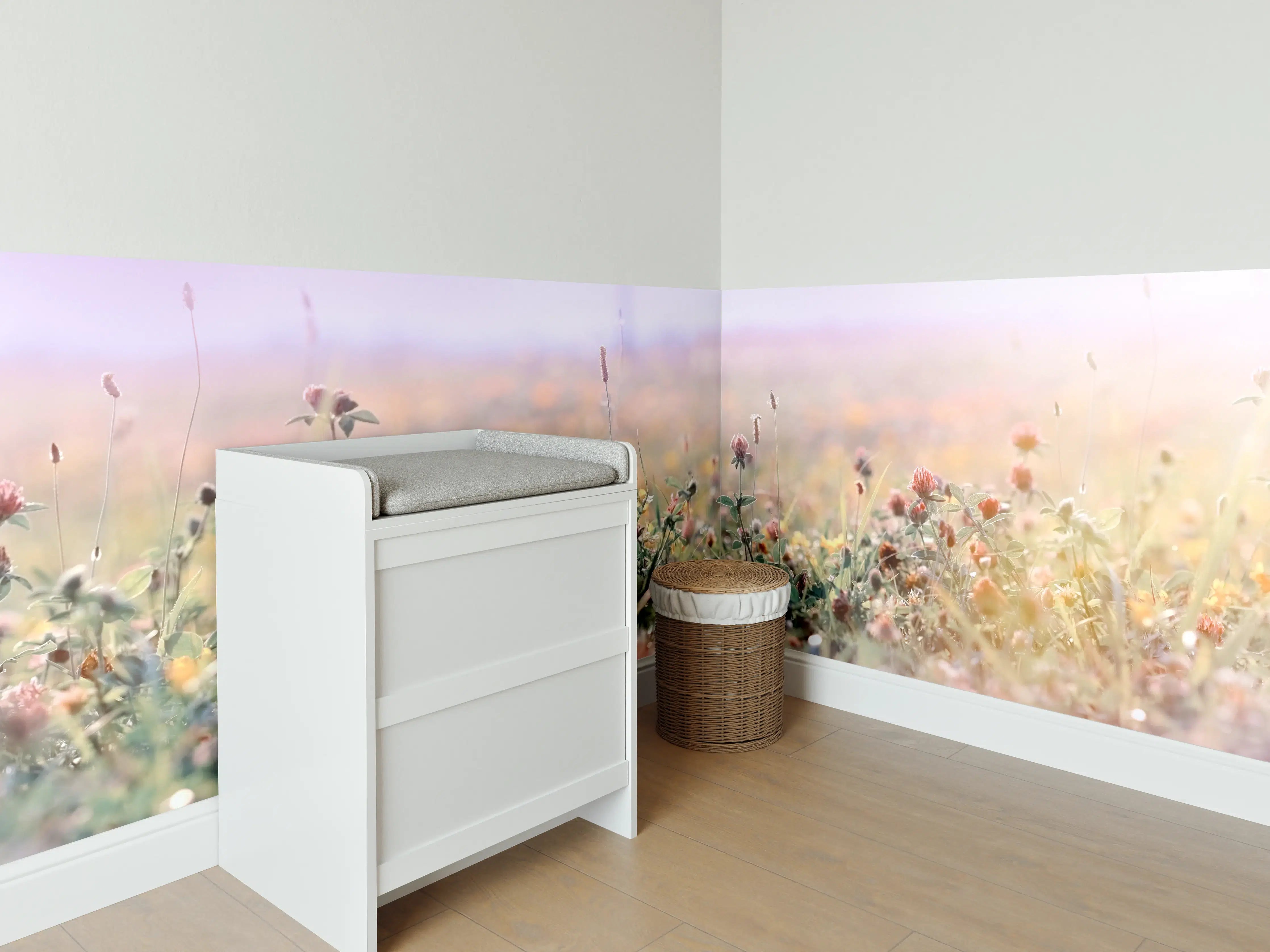 Babyzimmer Wandgestaltung - Schöne Wiese