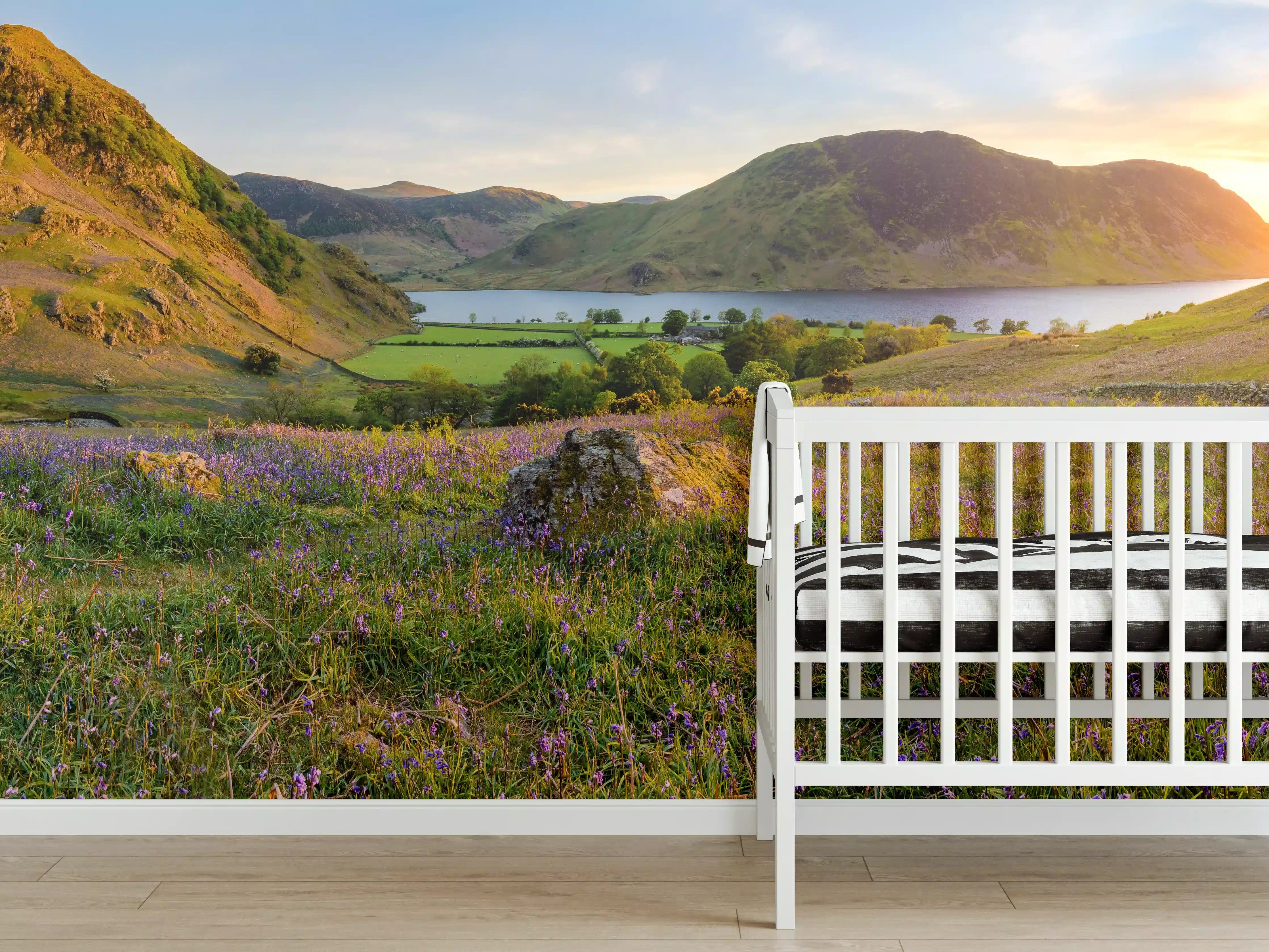 Babyzimmer Wandgestaltung - Schöner Sonnenuntergang bei Rannerdale Knots