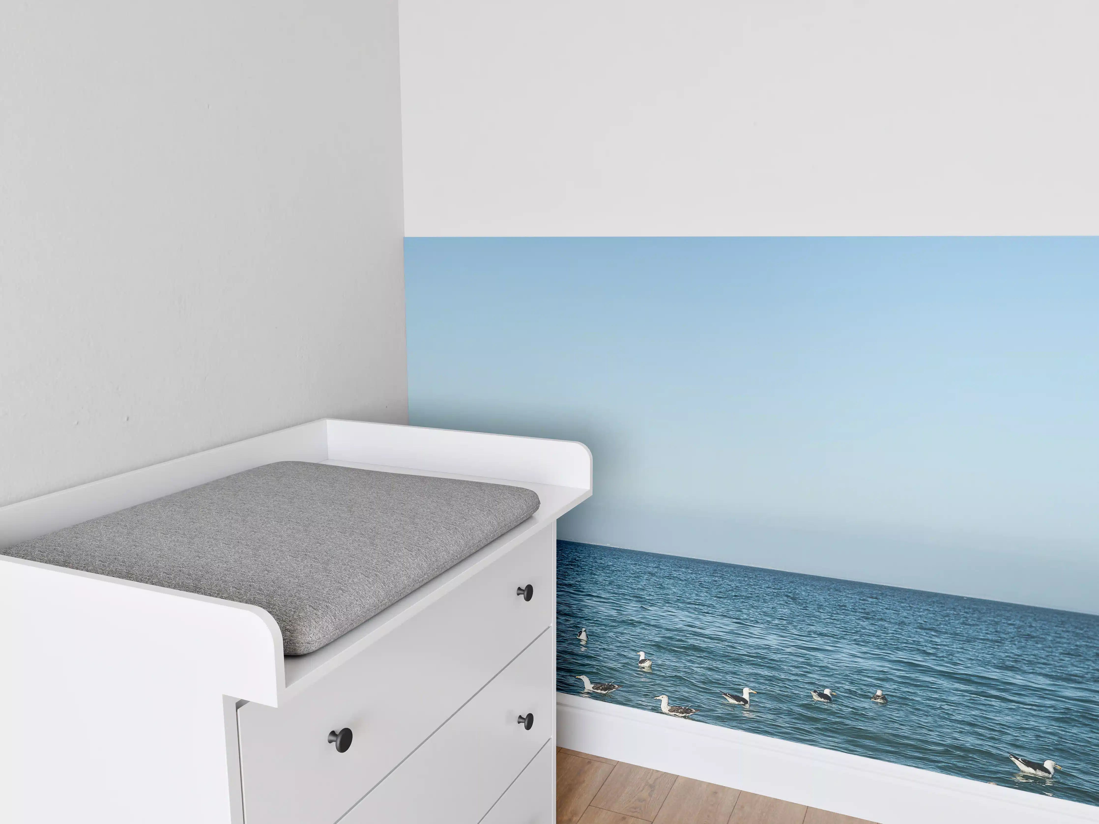 Babyzimmer Wandgestaltung - Serene Beach Seascape