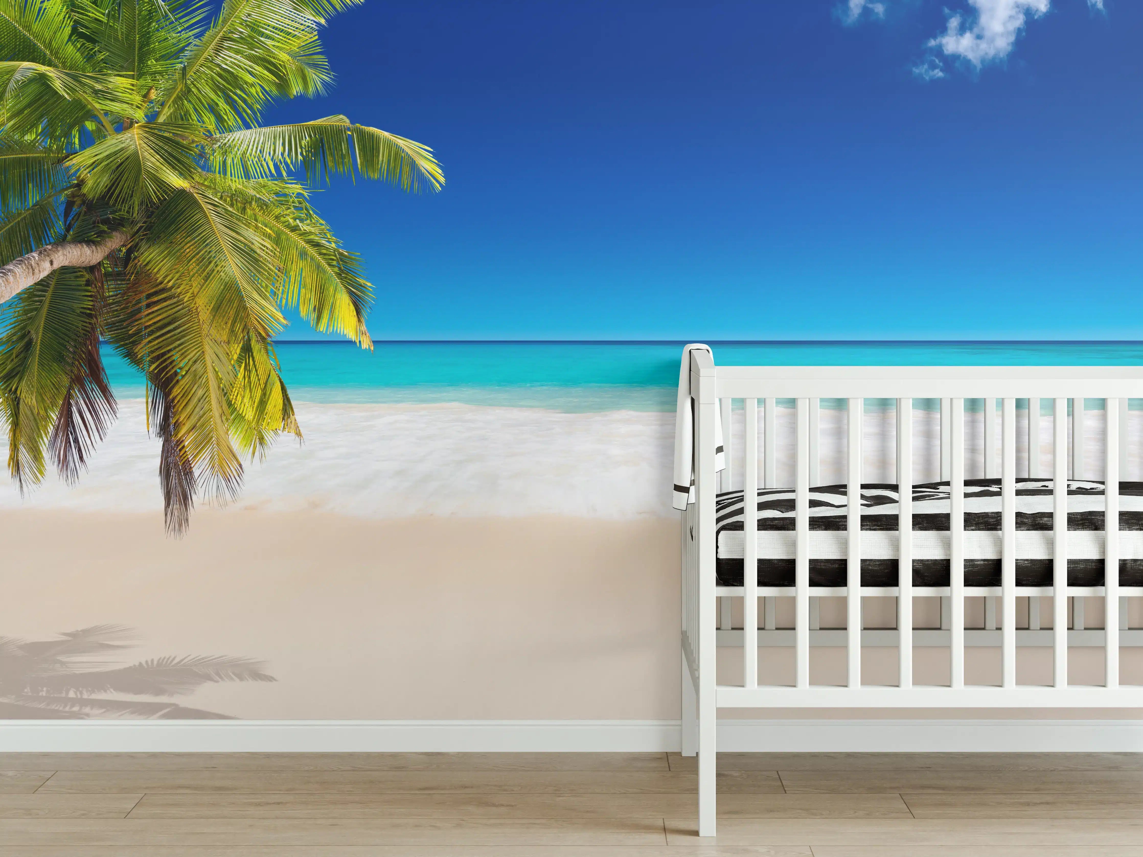 Babyzimmer Wandgestaltung - Seychellen Strand