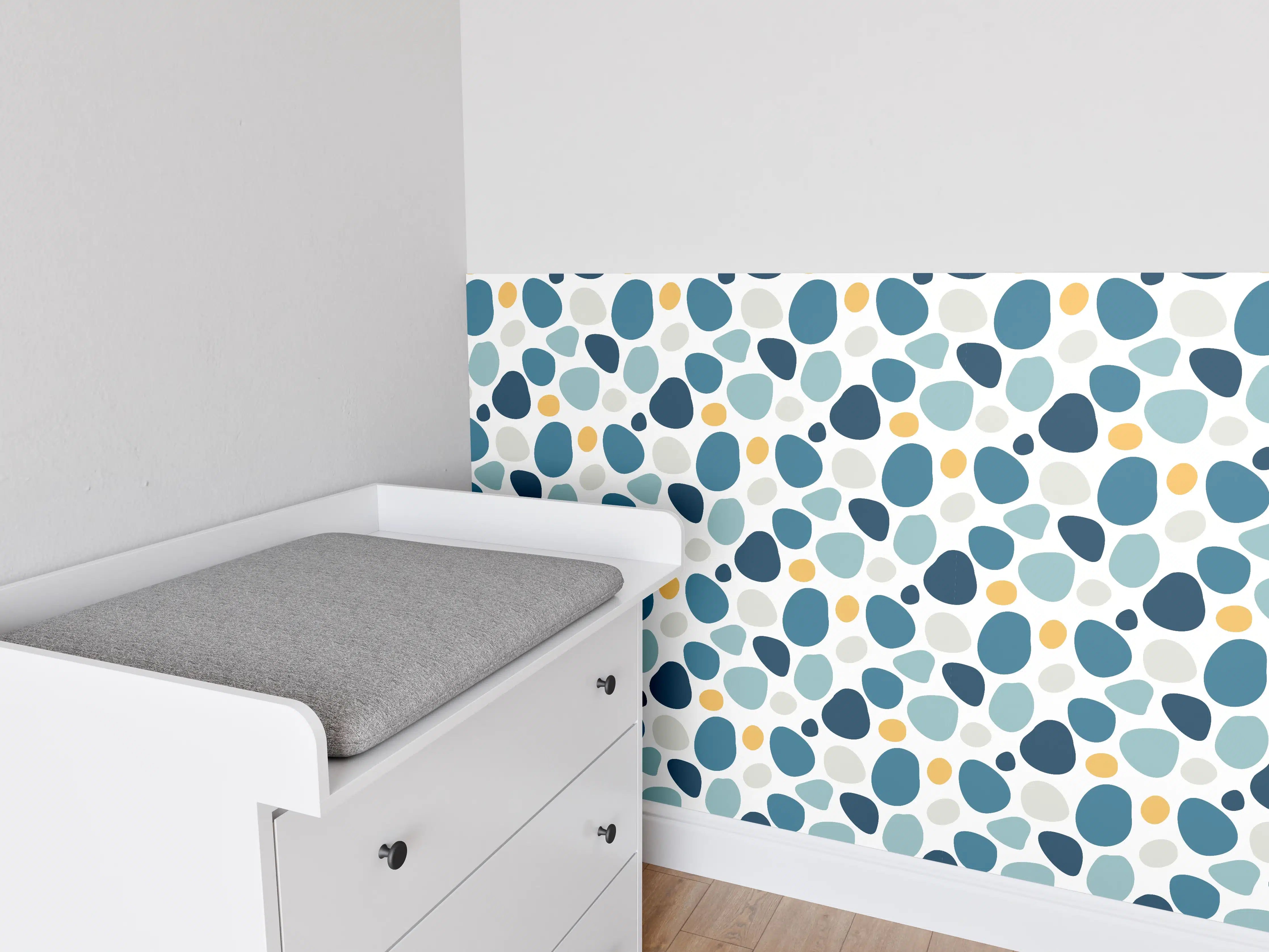 Babyzimmer Wandgestaltung - Skandinavisches Abstraktes Muster