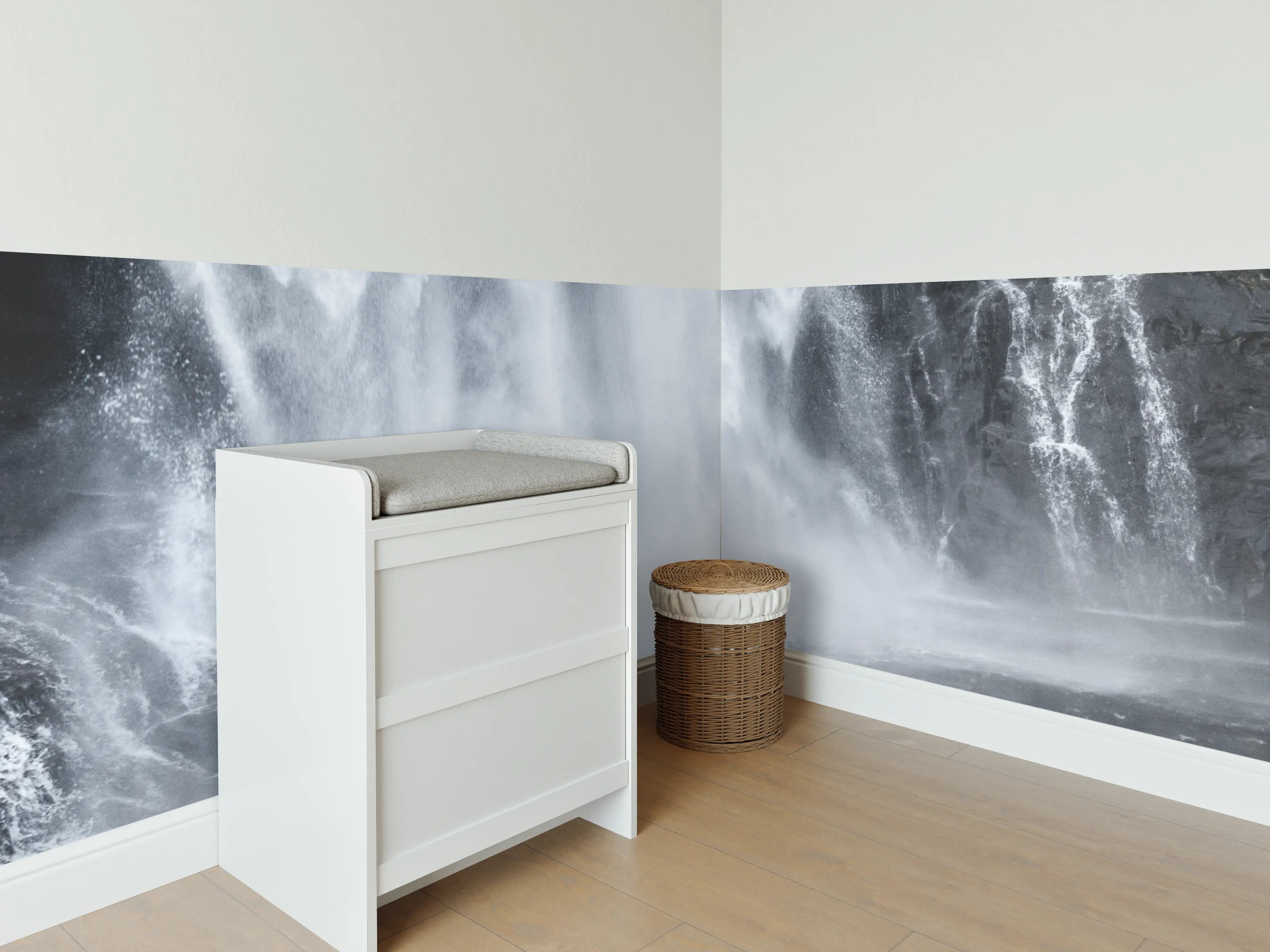 Babyzimmer Wandgestaltung - Skjervefossen Wasserfall