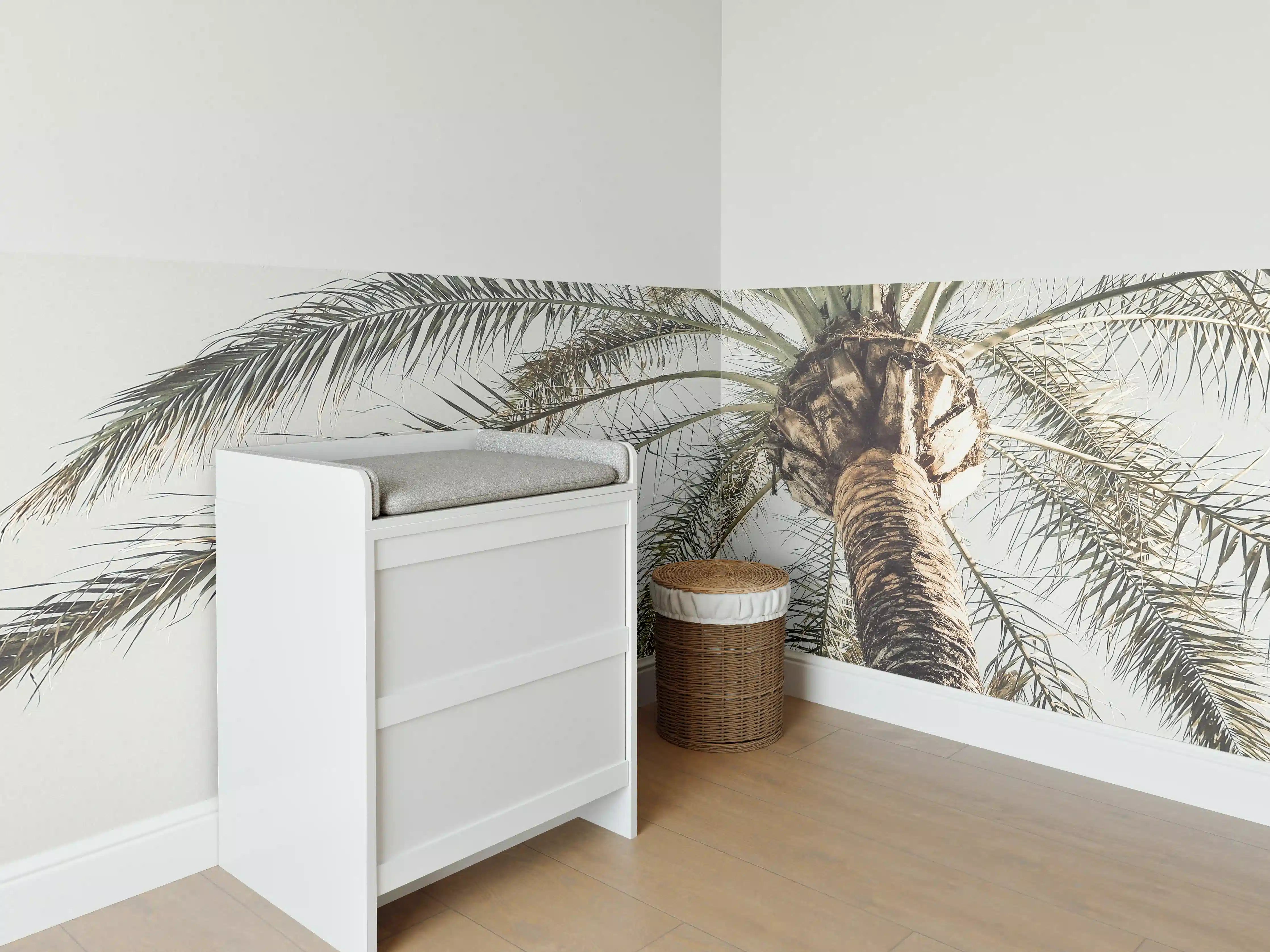Babyzimmer Wandgestaltung - Sommerliche Palme