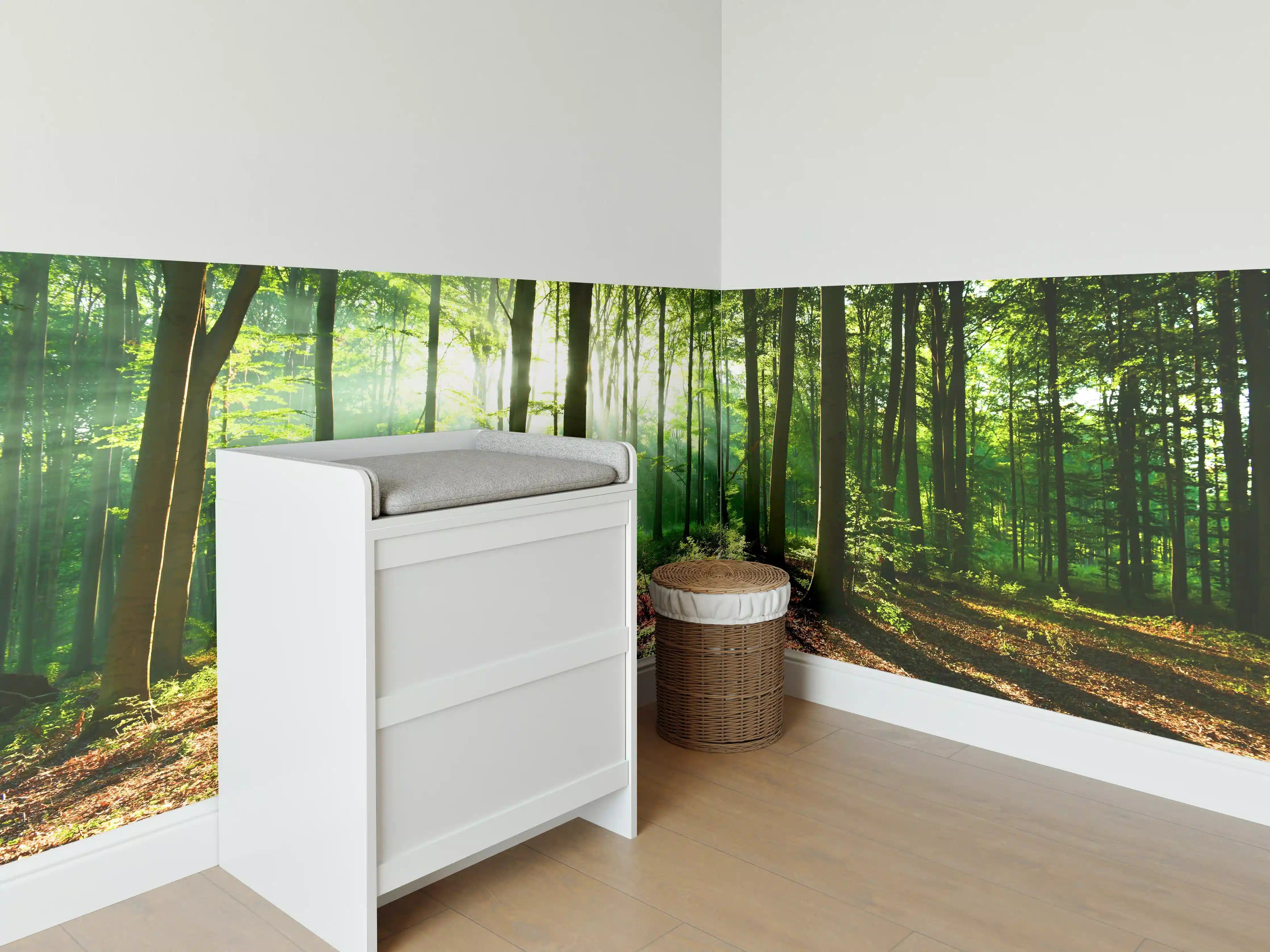 Babyzimmer Wandgestaltung - Sonnenaufgang im Bayrischem Wald