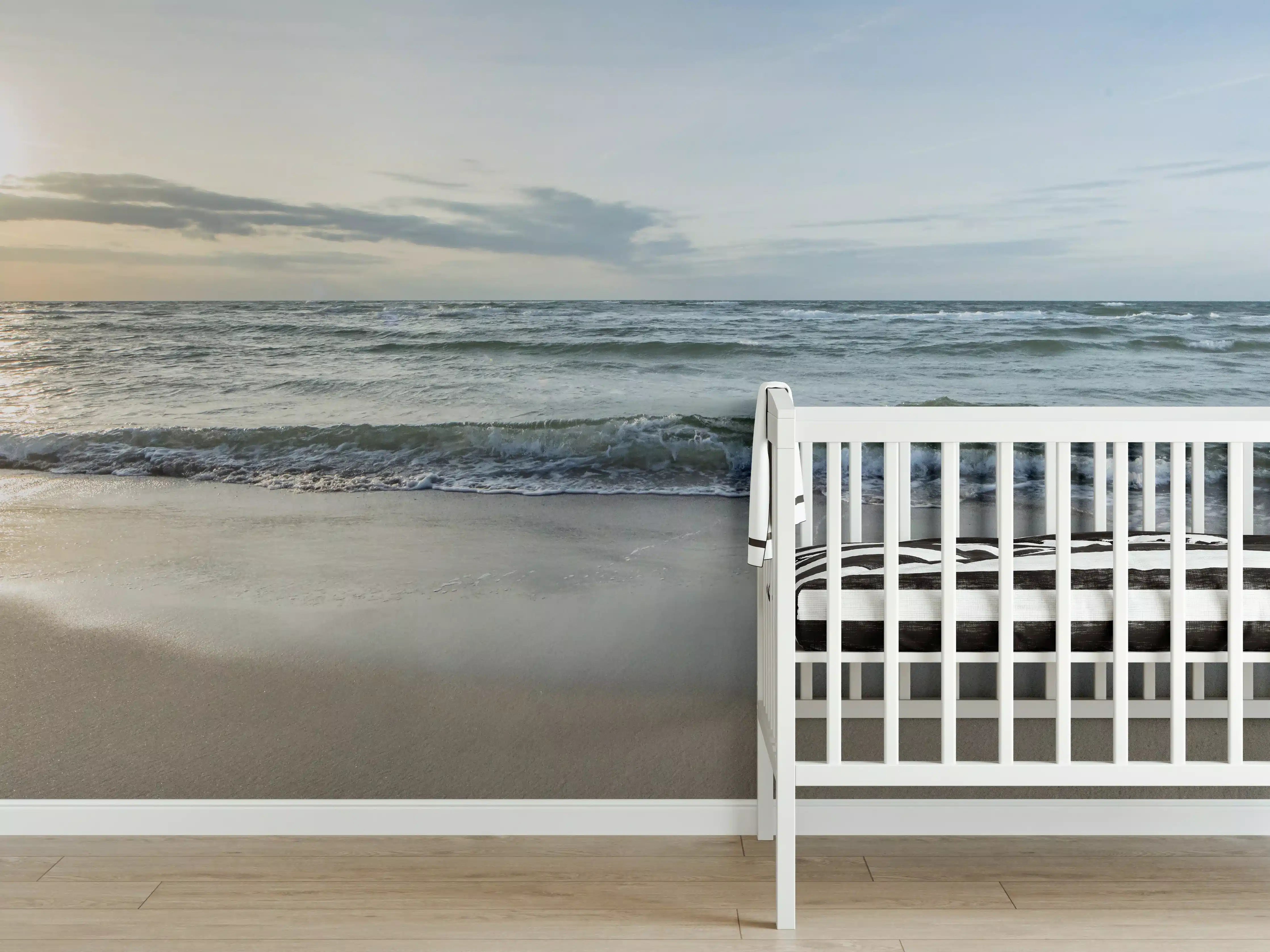 Babyzimmer Wandgestaltung - Sonnenaufgang in Griechenland