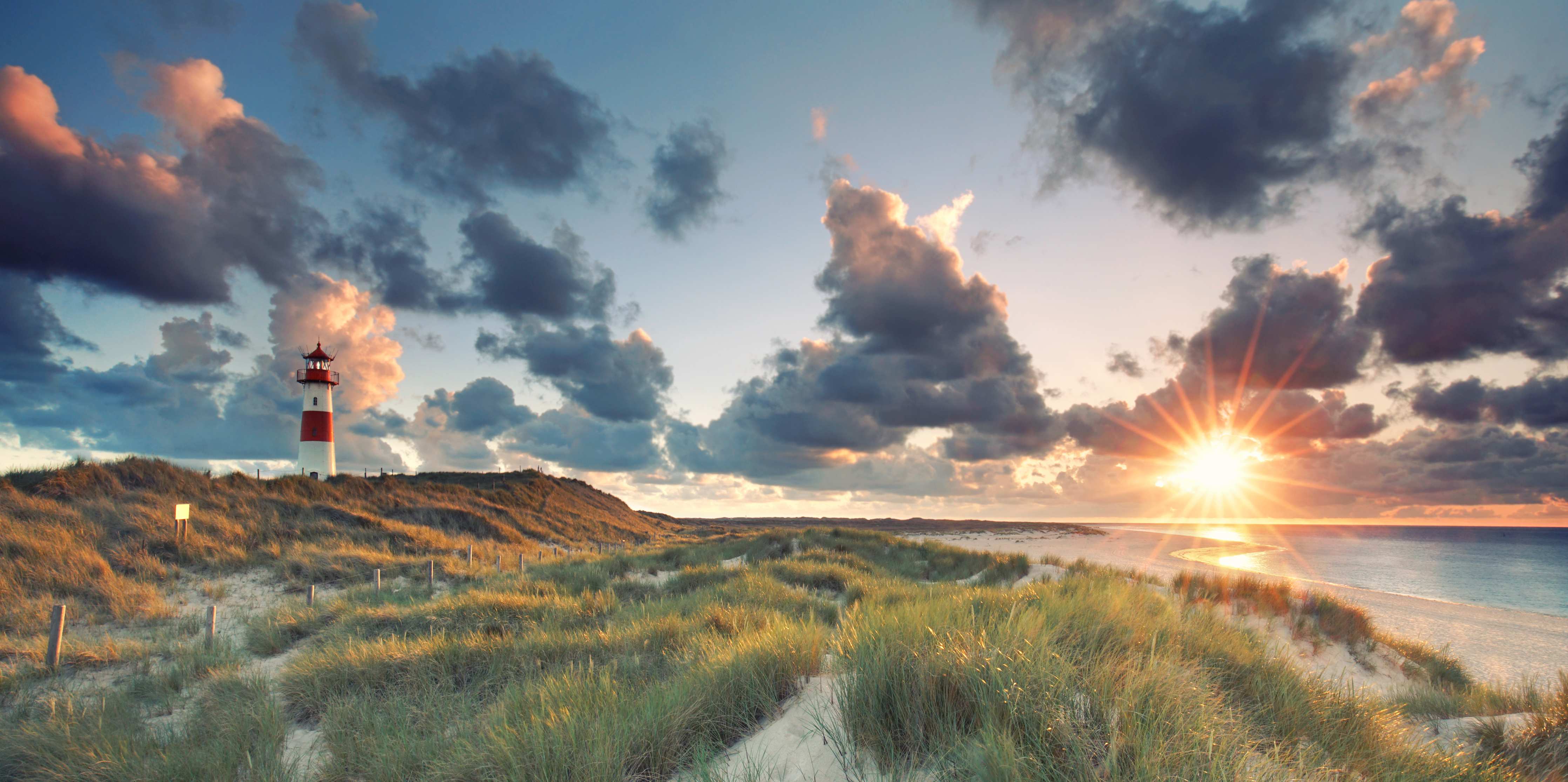 Babyzimmer Wandgestaltung-Sonnenuntergang Panorama - Sylt
