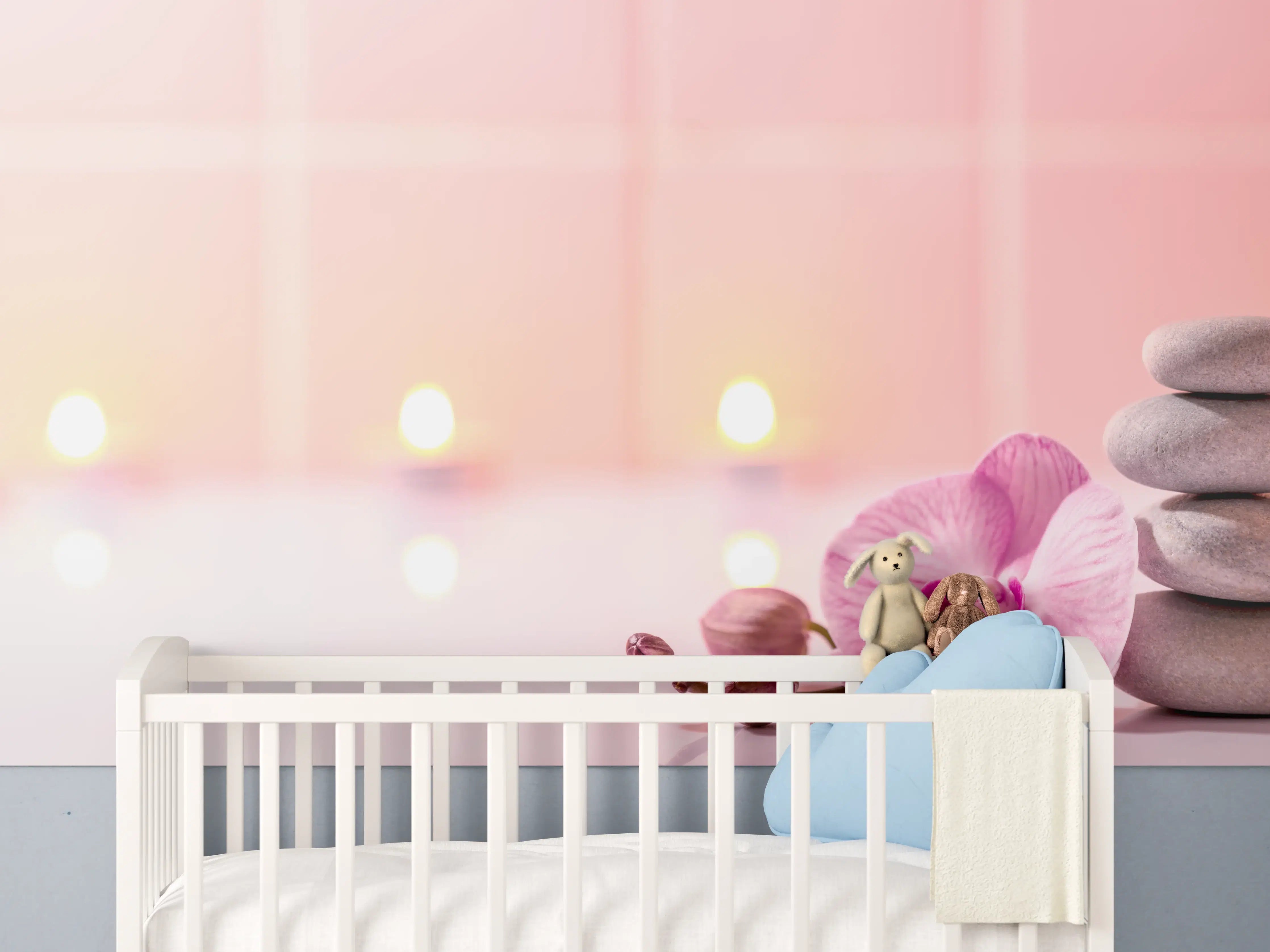 Babyzimmer Wandgestaltung - Spa-Stillleben