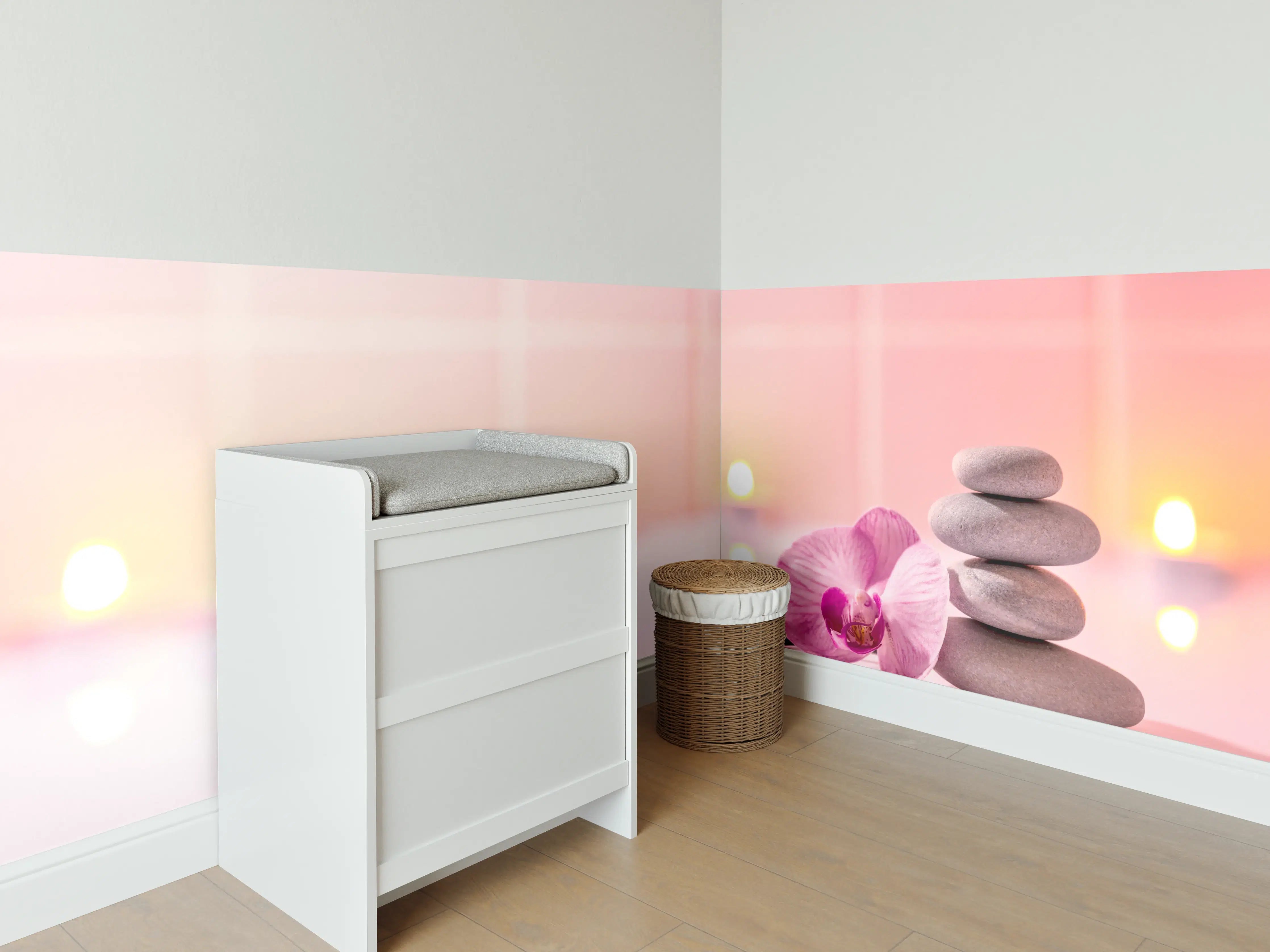 Babyzimmer Wandgestaltung - Spa-Stillleben