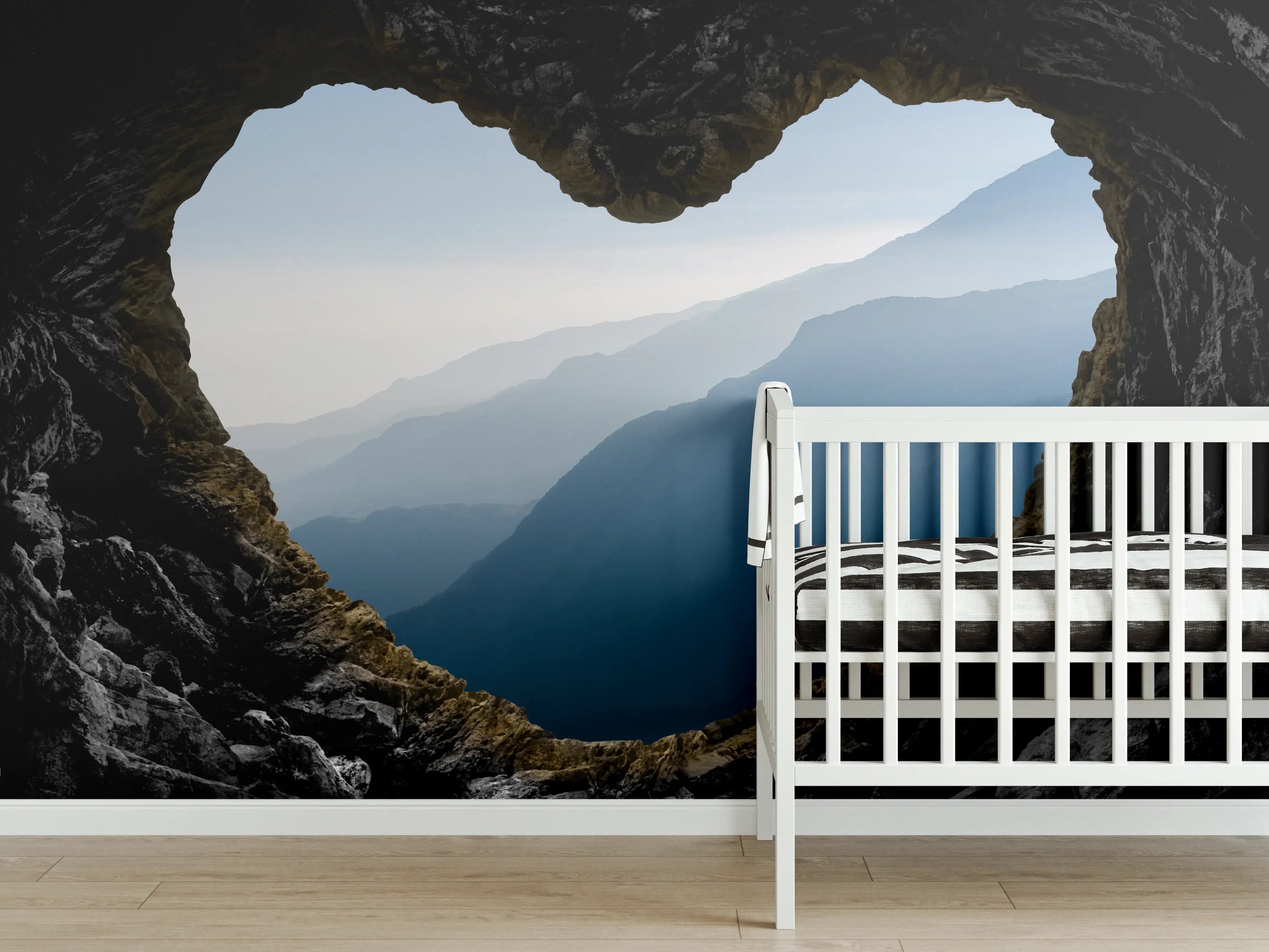 Babyzimmer Wandgestaltung - Spektakuläre und mystische Gebirgsschicht