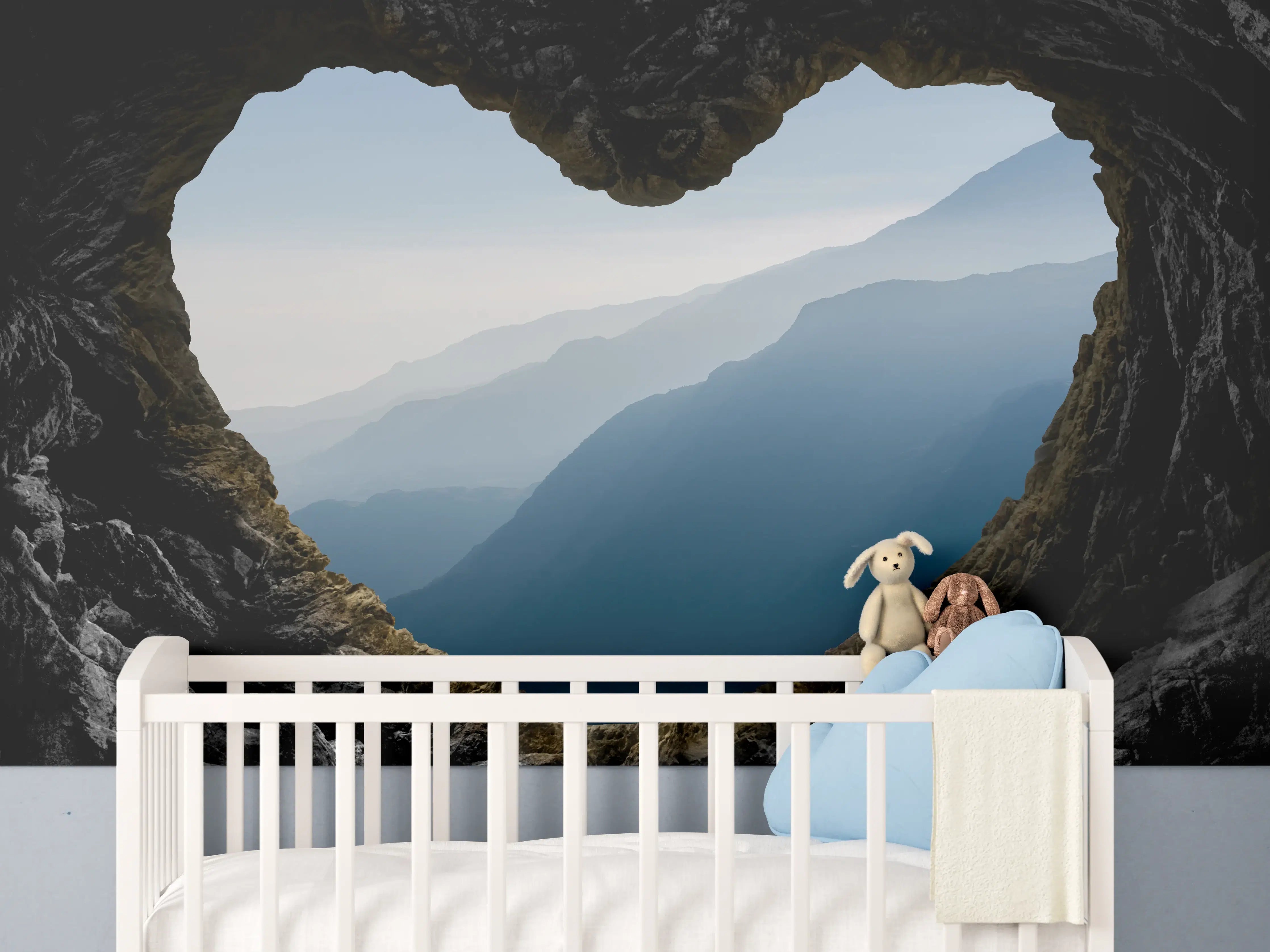 Babyzimmer Wandgestaltung - Spektakuläre und mystische Gebirgsschicht