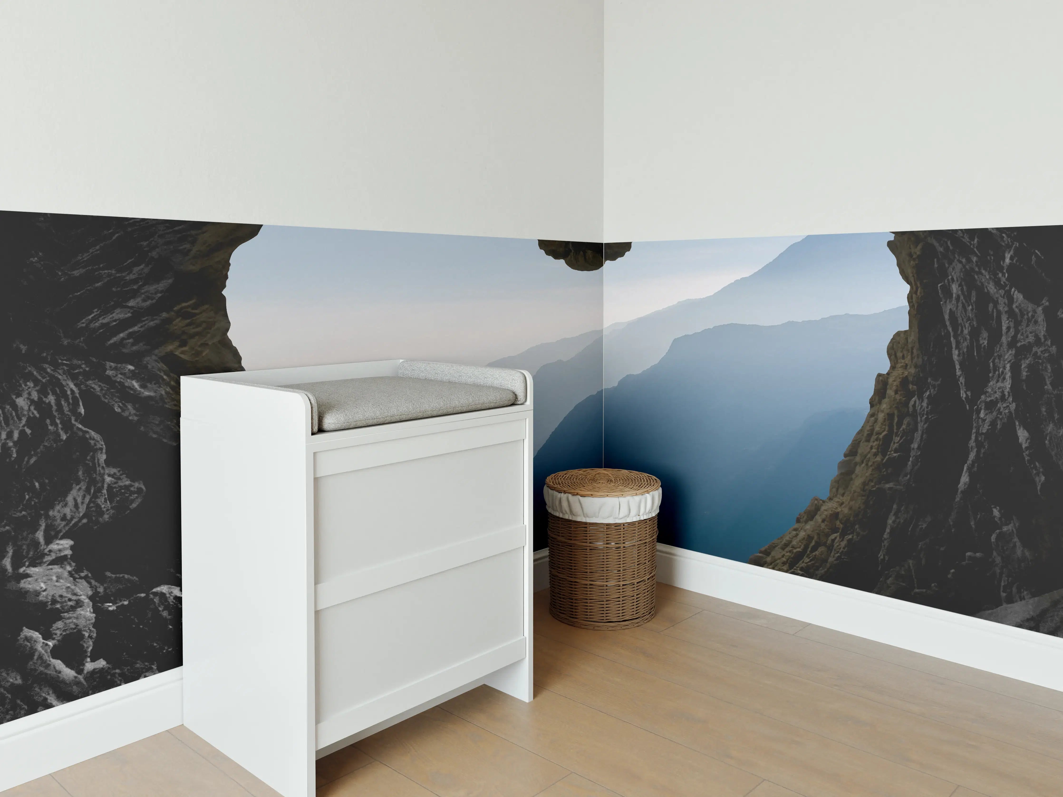 Babyzimmer Wandgestaltung - Spektakuläre und mystische Gebirgsschicht