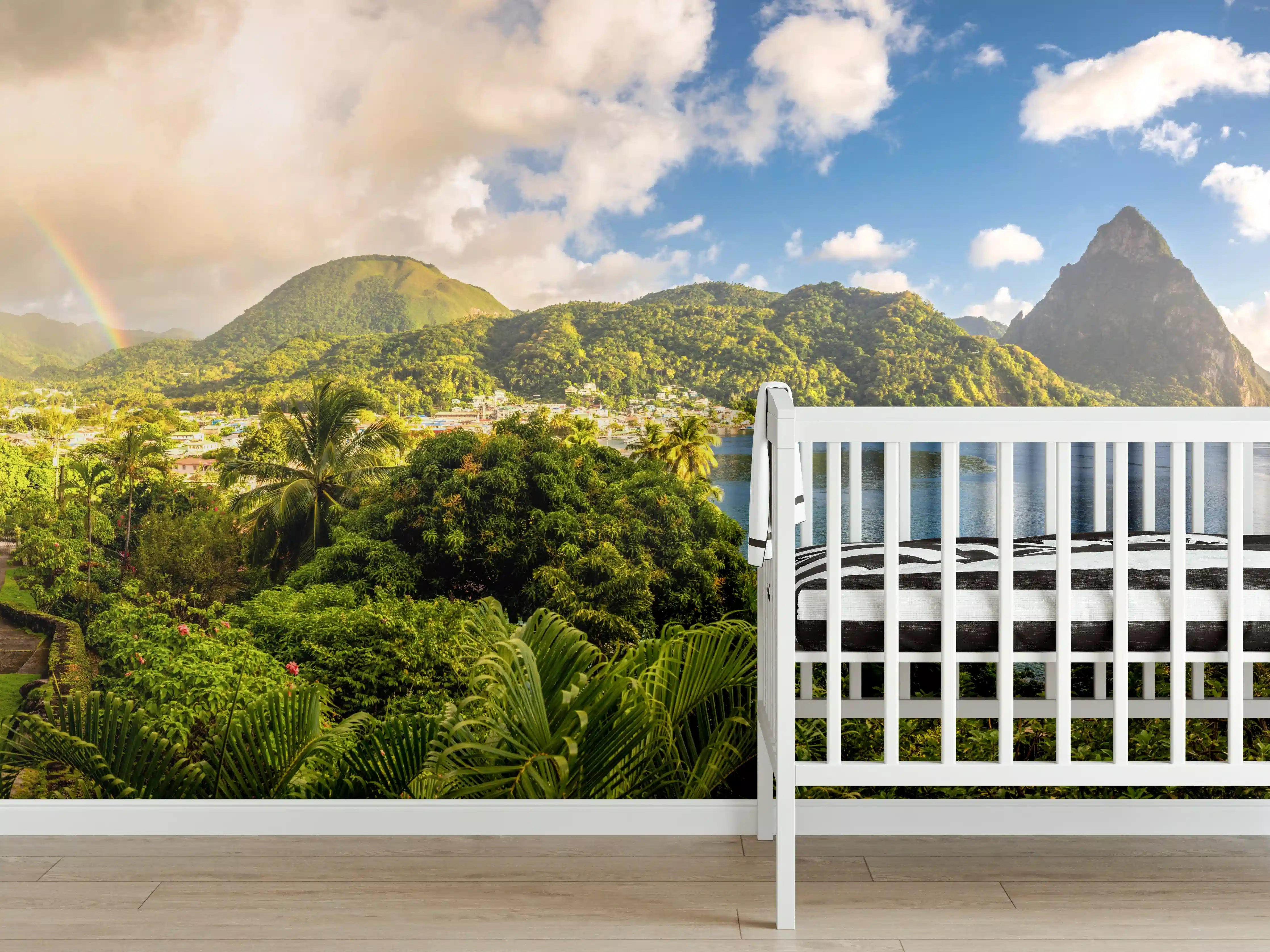 Babyzimmer Wandgestaltung - St. Lucia - Karibisches Meer