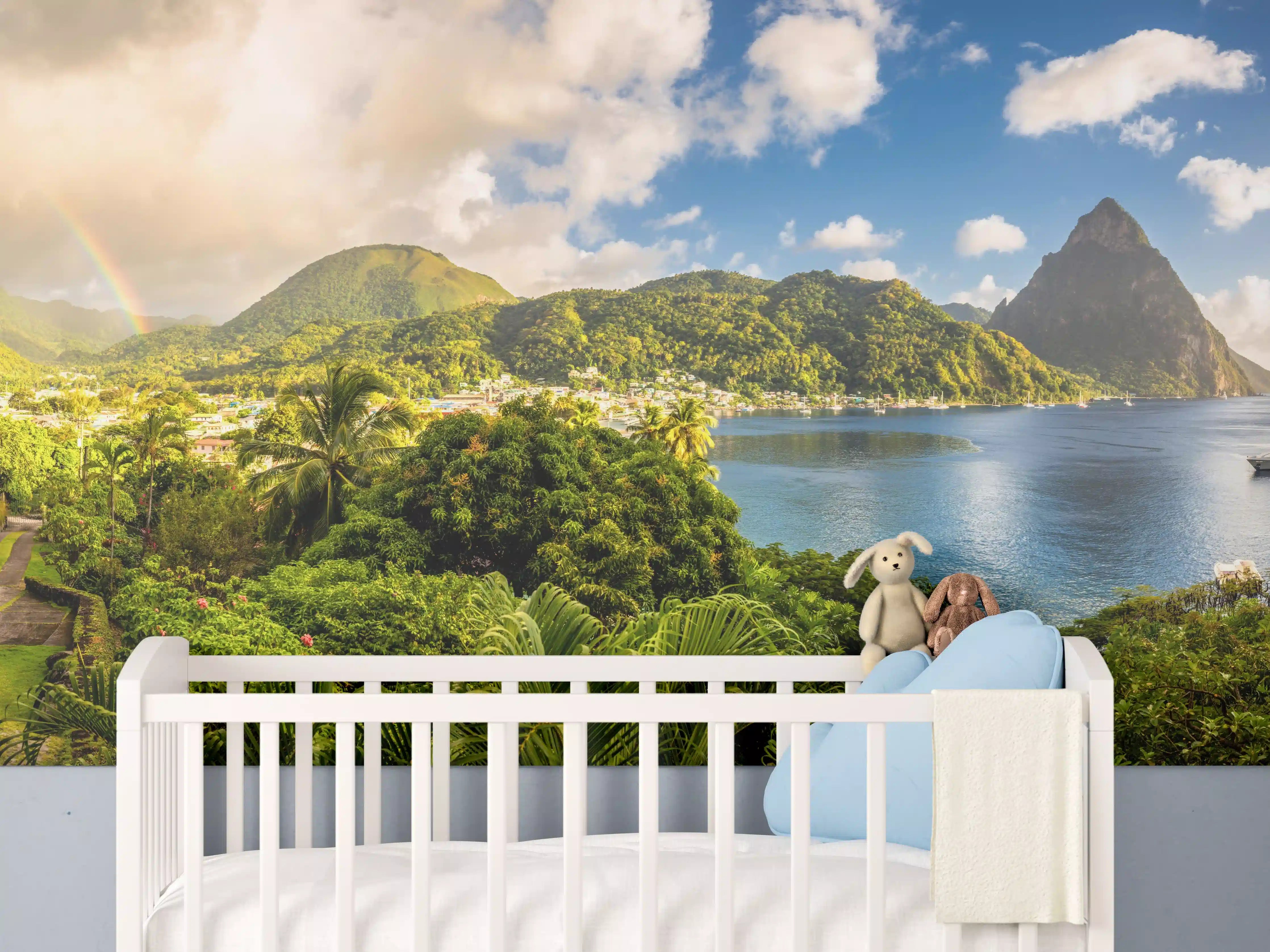 Babyzimmer Wandgestaltung - St. Lucia - Karibisches Meer