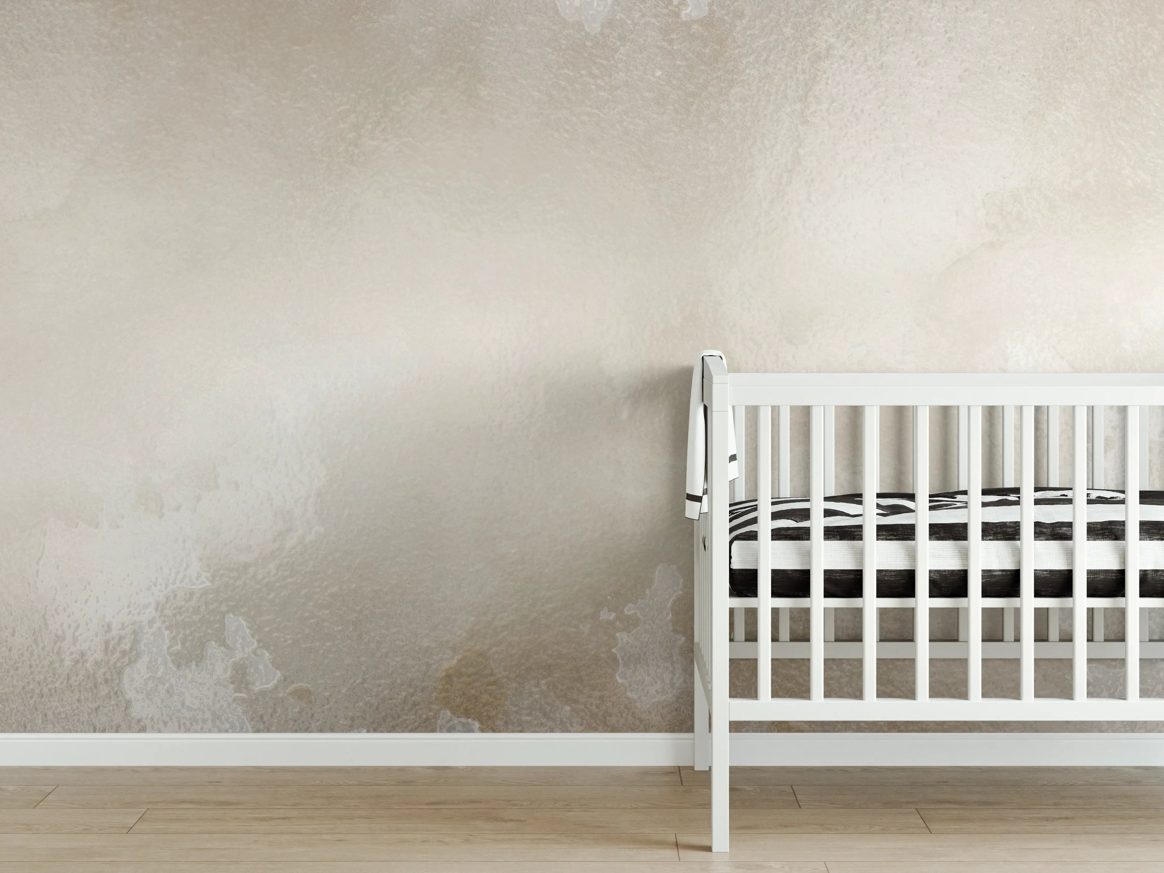 Babyzimmer Wandgestaltung - Steinartiges Aquarell